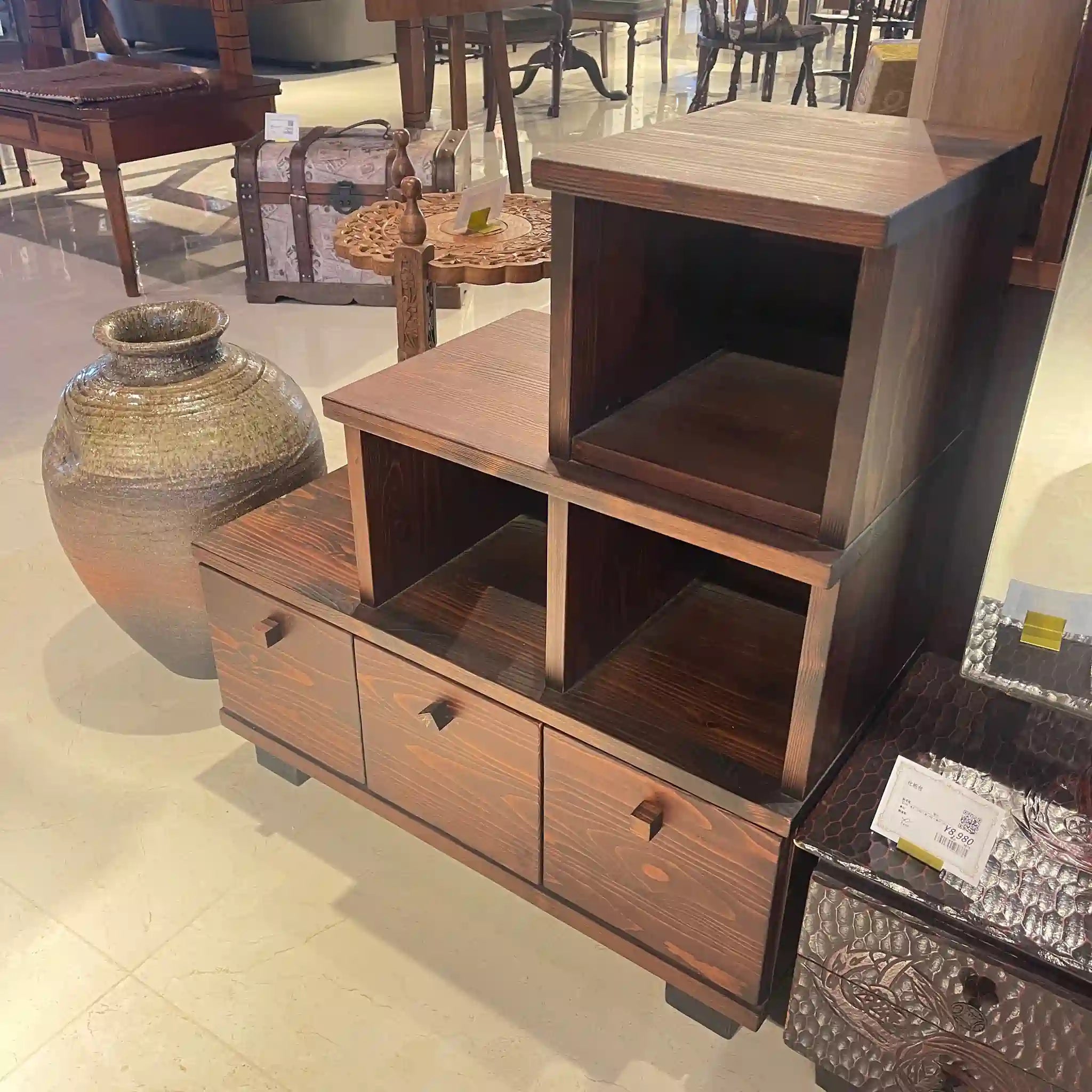 【リユース】 階段箪笥 4段