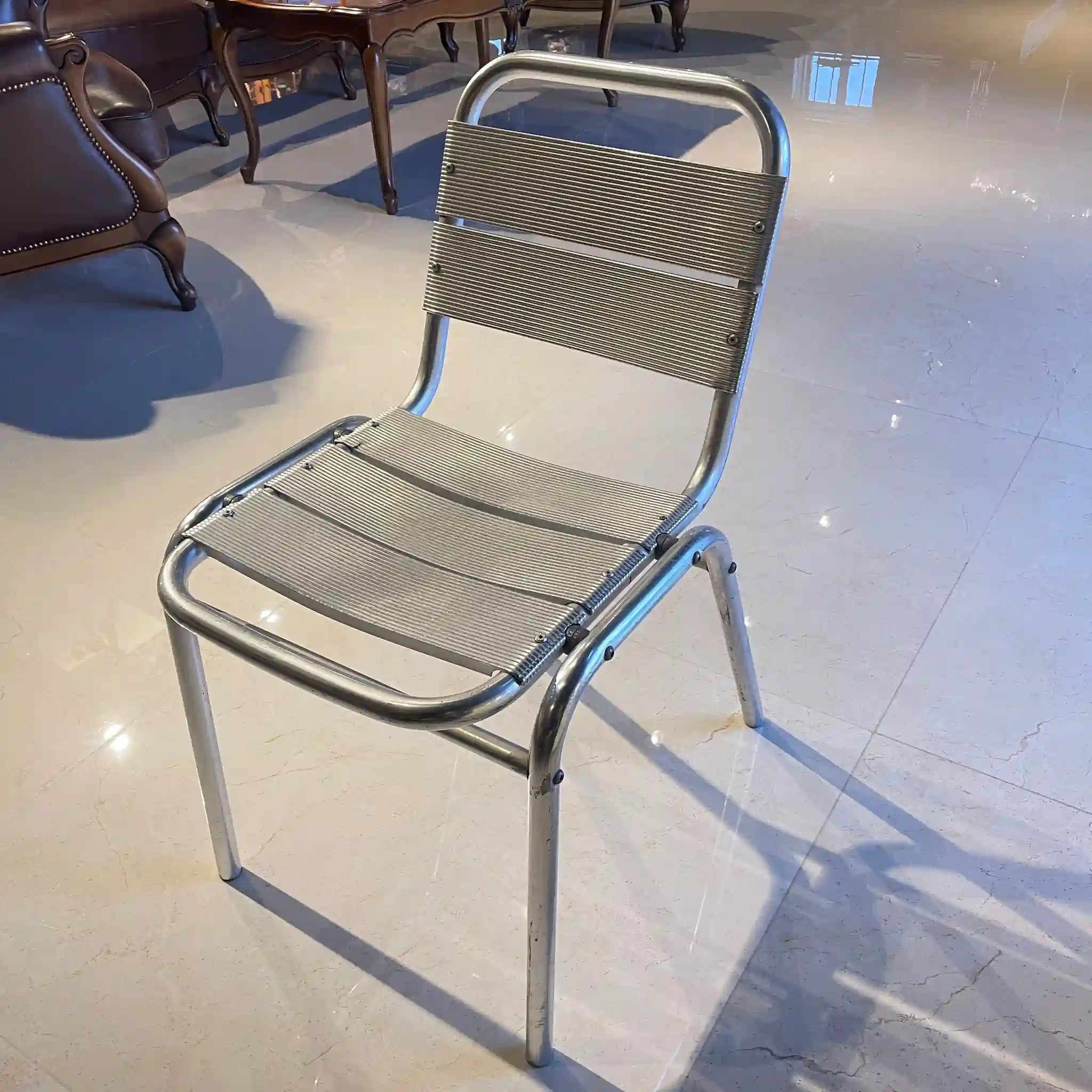 【リユース】 ガーデニングチェア / アルミ