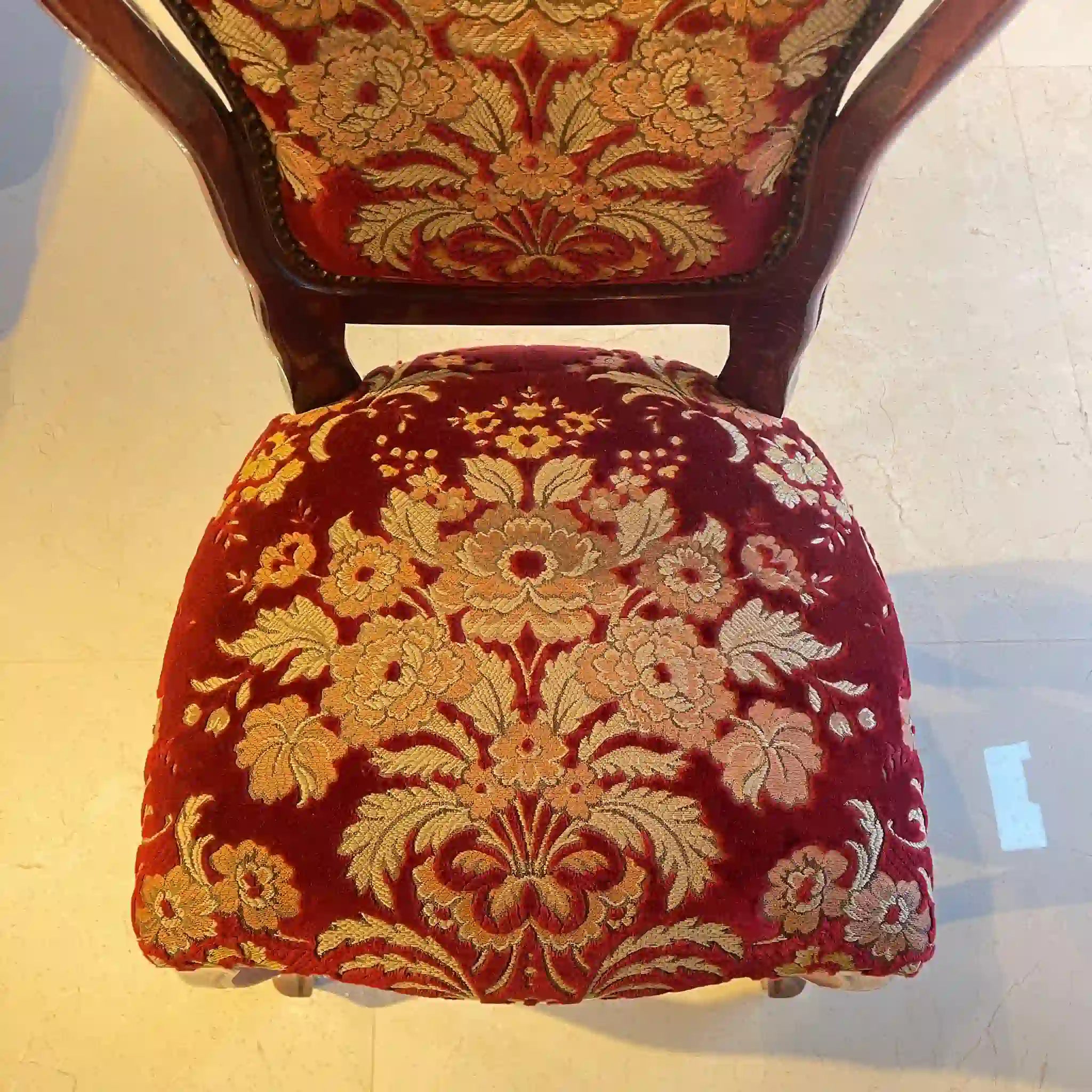 【アンティーク】 アンティーク調ダイニングチェア / 金華山織り イギリス直輸入