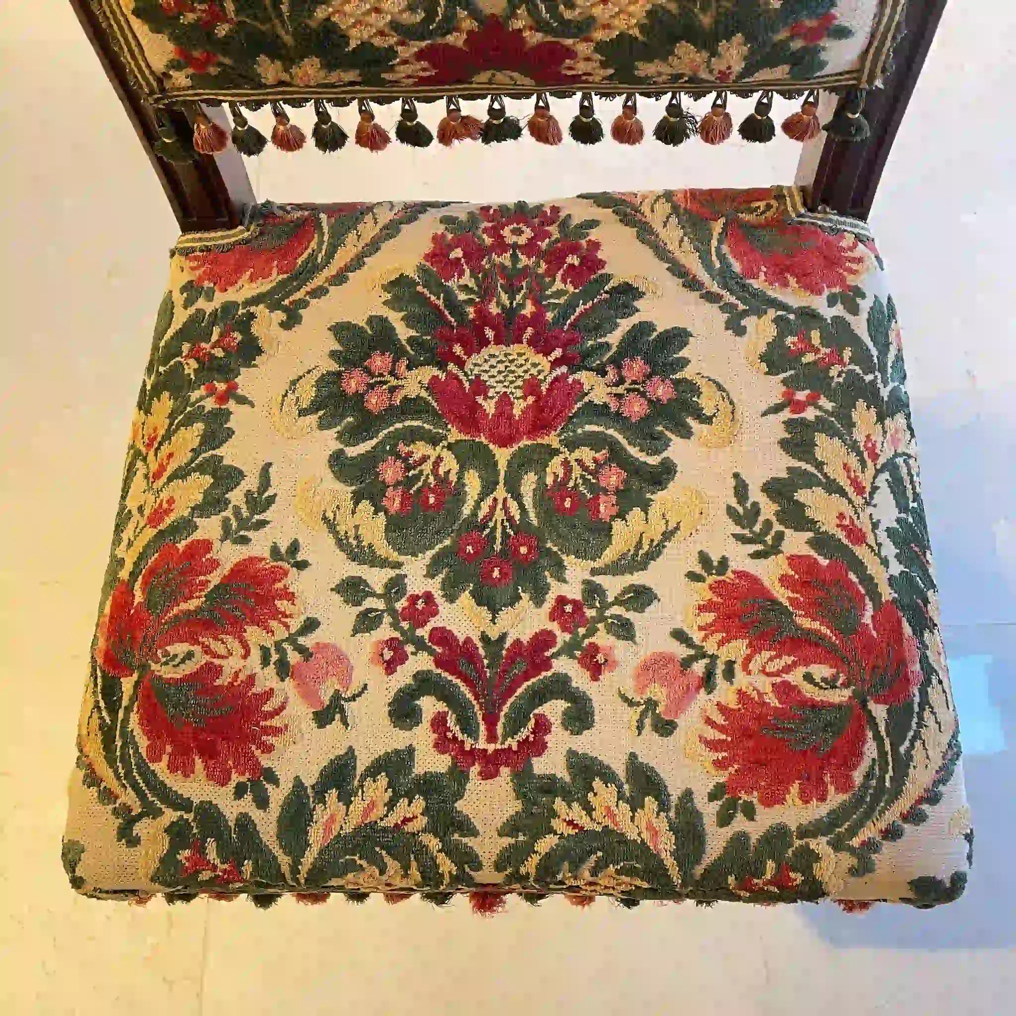 [古董] 餐椅，雕刻，金華山編織，法國 / /