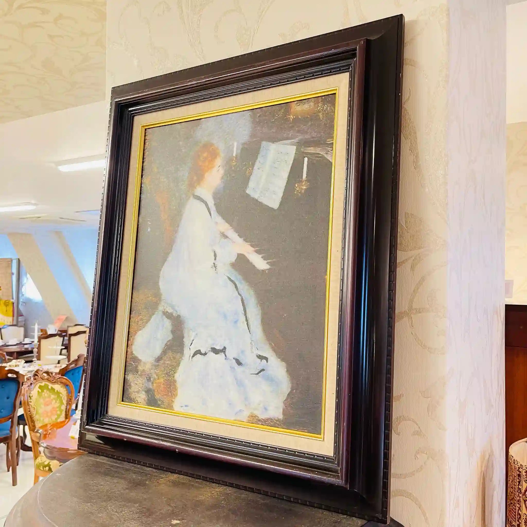 【アート/装飾品】 人物画 / ルノワール / 『ピアノを弾く婦人』 / 複製絵画