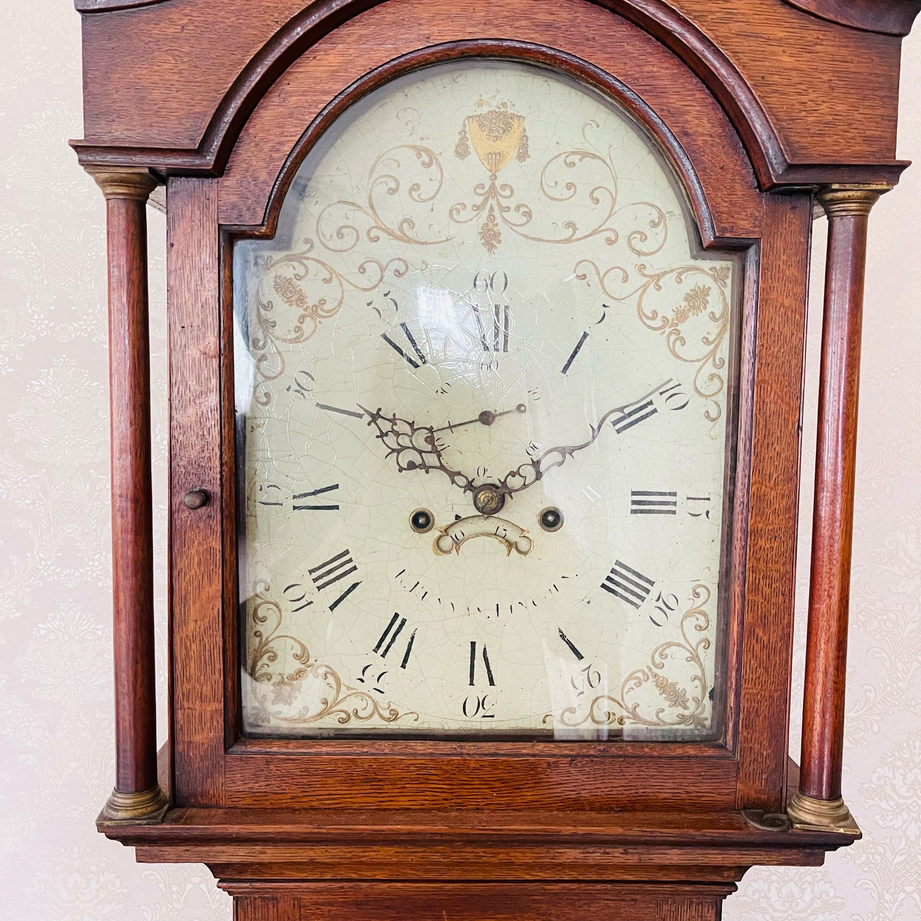 T8622☆美品☆Sligh☆USA☆グランドファーザーホールクロック ホールクロック(大型置時計) / 1900年代 / オーク材 / イギリス