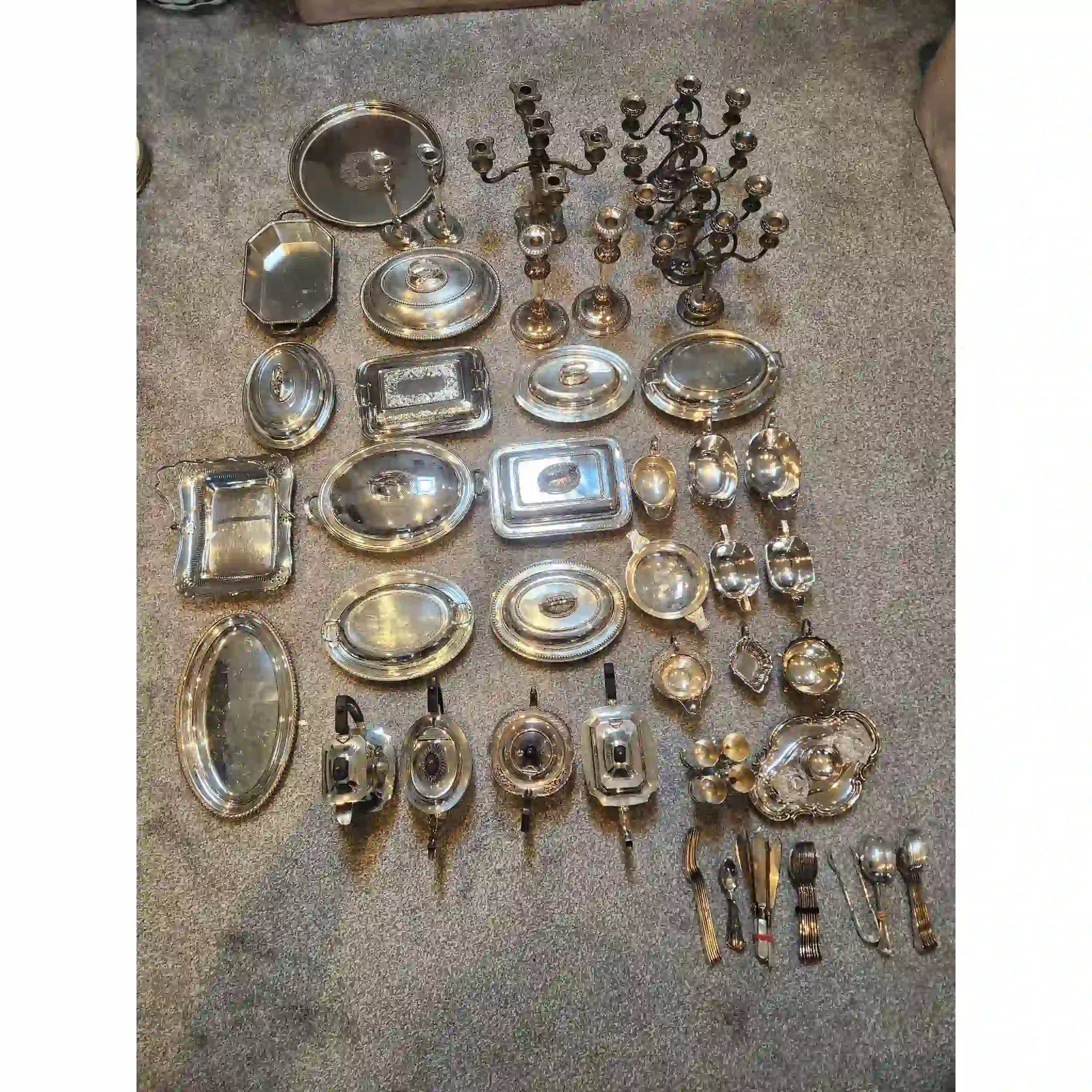 【】 銀メッキ製品のコレクション