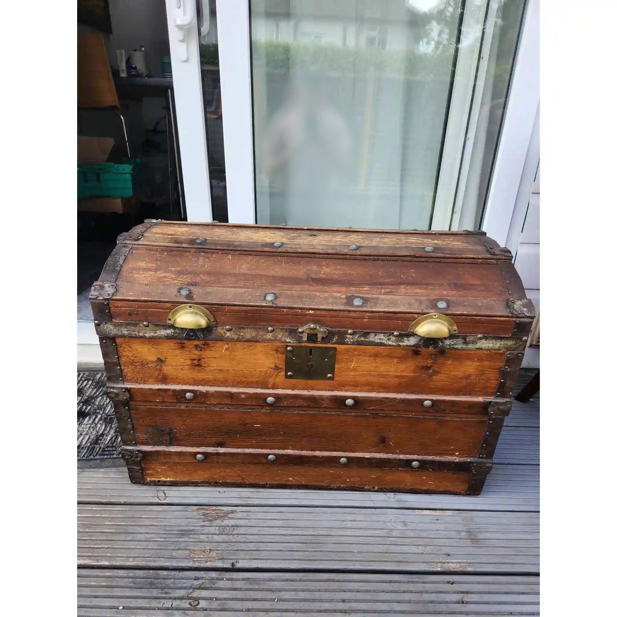 【アンティーク】 ドームトップトランク / 19世紀後半から20世紀初頭 / イギリス