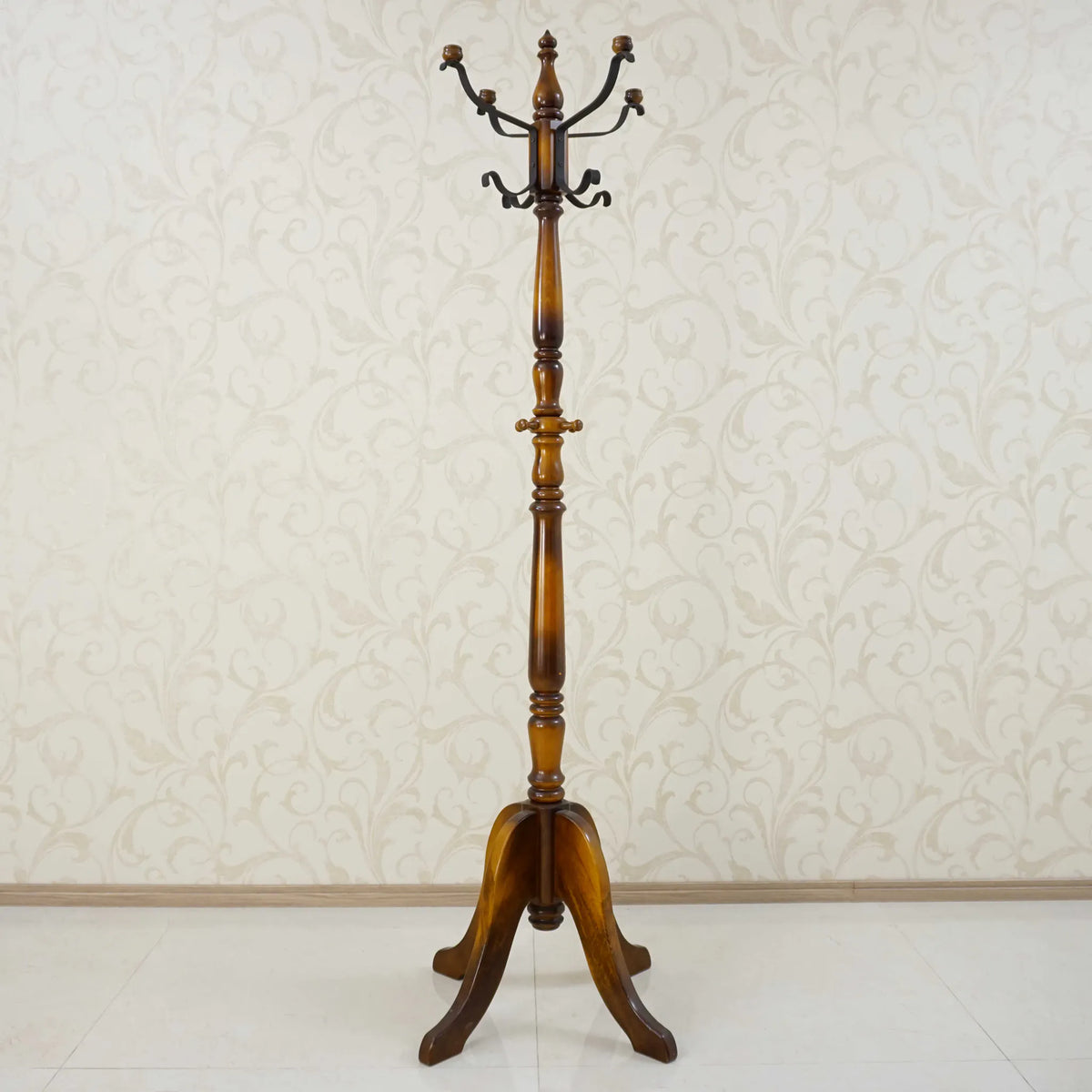 Φ【美品】karimoku カリモク家具 高級ポールハンガーラック アンティーク カリモク家具 / コートハンガー(ポールハンガー) / コロニアル / 木製