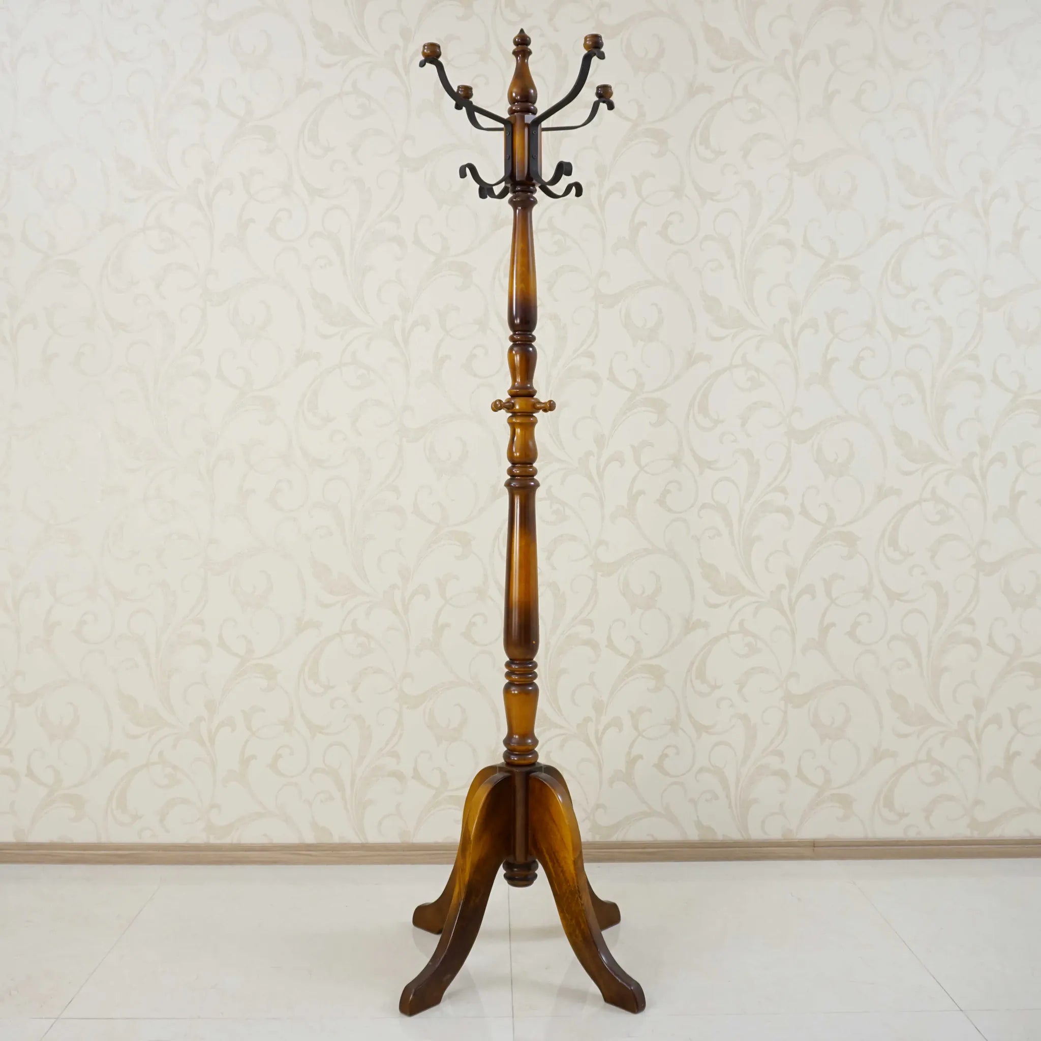 [Vintage] Pole hanger Karimoku dark brown