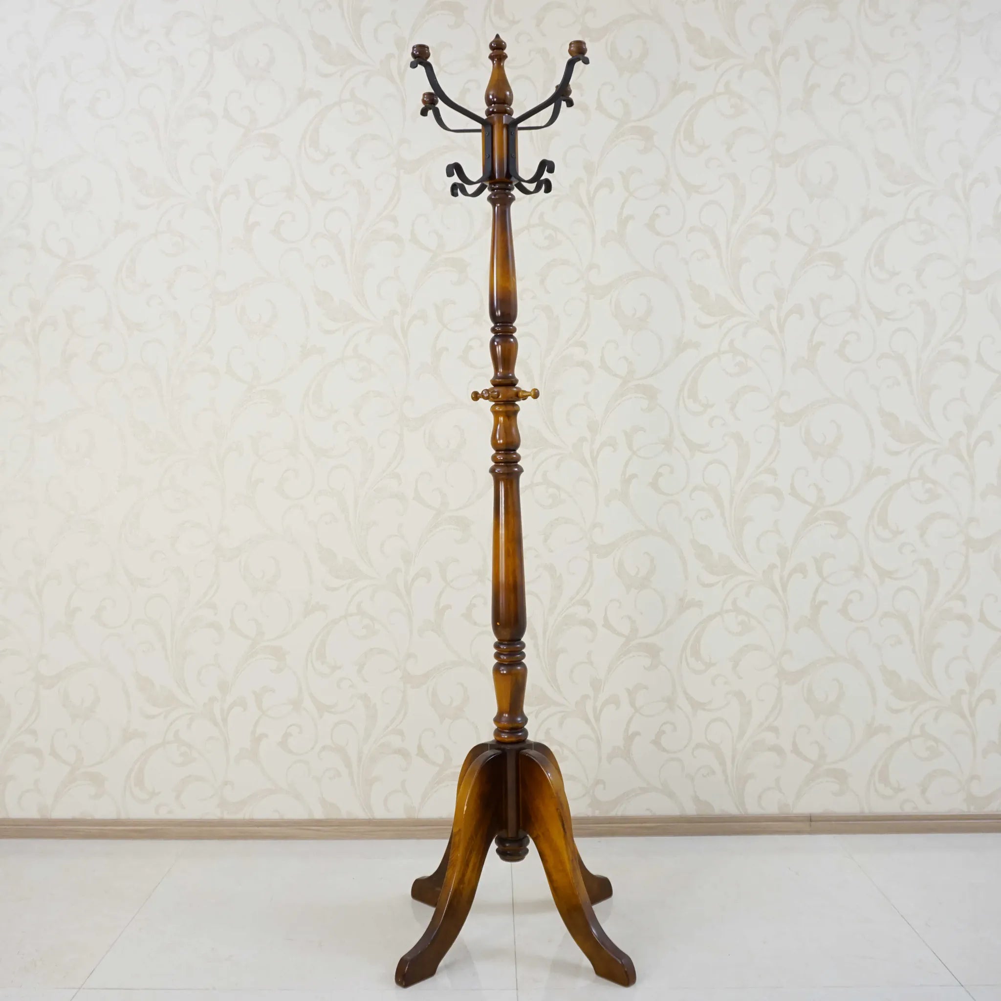 [Vintage] Pole hanger Karimoku dark brown