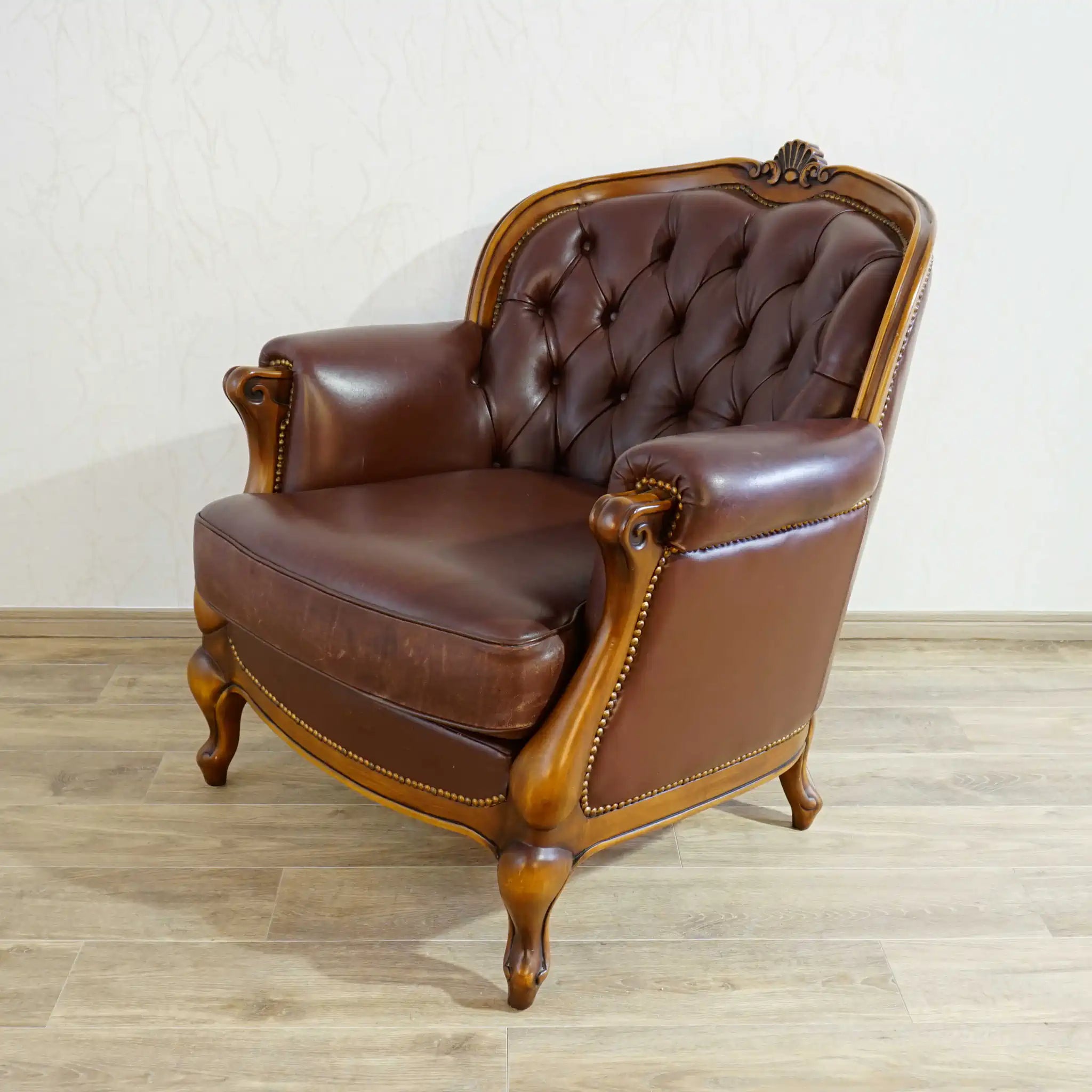 [Vintage] 1P sofa, Karimoku LOUIS XV series