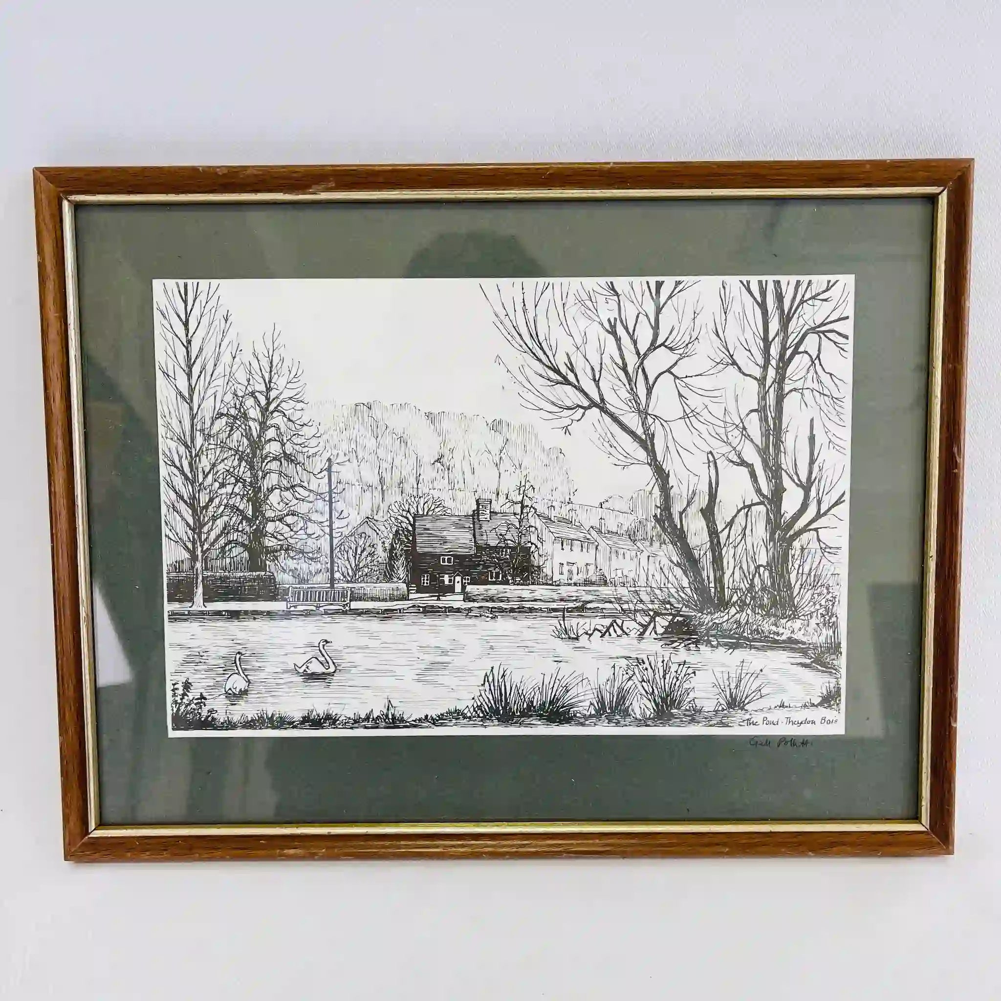 [Antique] Monoprint / Gil Pollitt /
 / Direct import from the UK