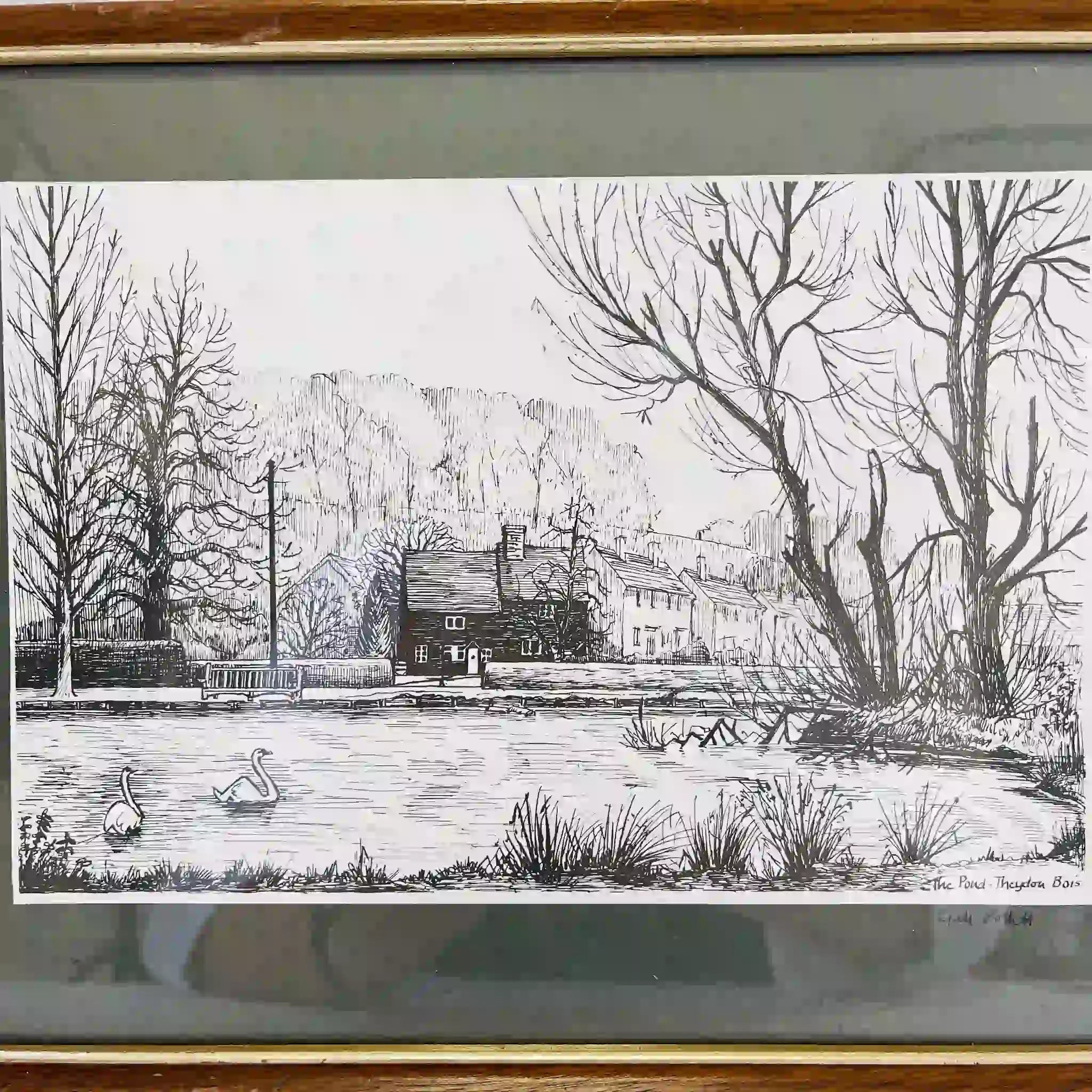 [Antique] Monoprint / Gil Pollitt /
 / Direct import from the UK