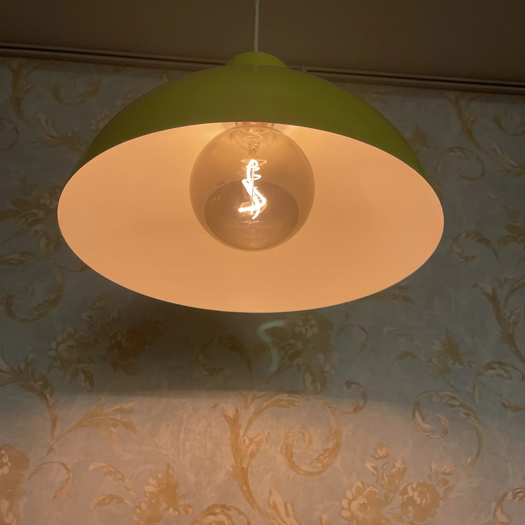 Lighting (Pendant Light) / Retro, Pop, Mid-Century, Modern, Light Green, Yellow-Green / [Reuse]