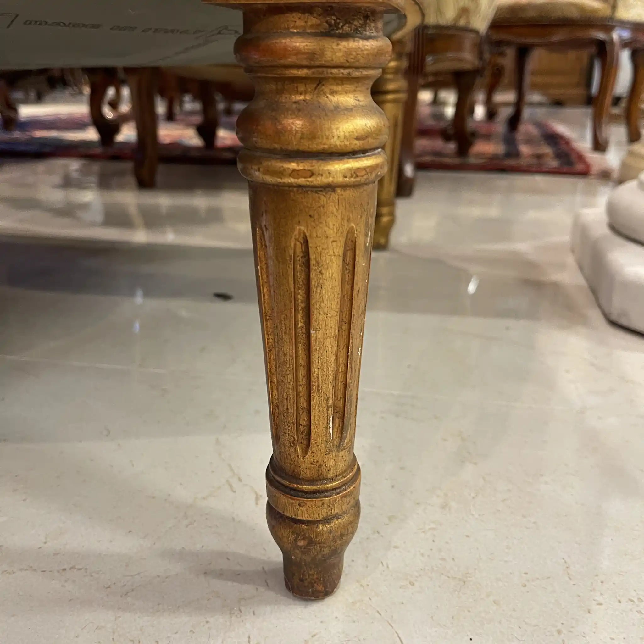 Vintage 3-seater sofa / Louis XVI style / Late 20th century (presumably) / Italian / Neoclassicism