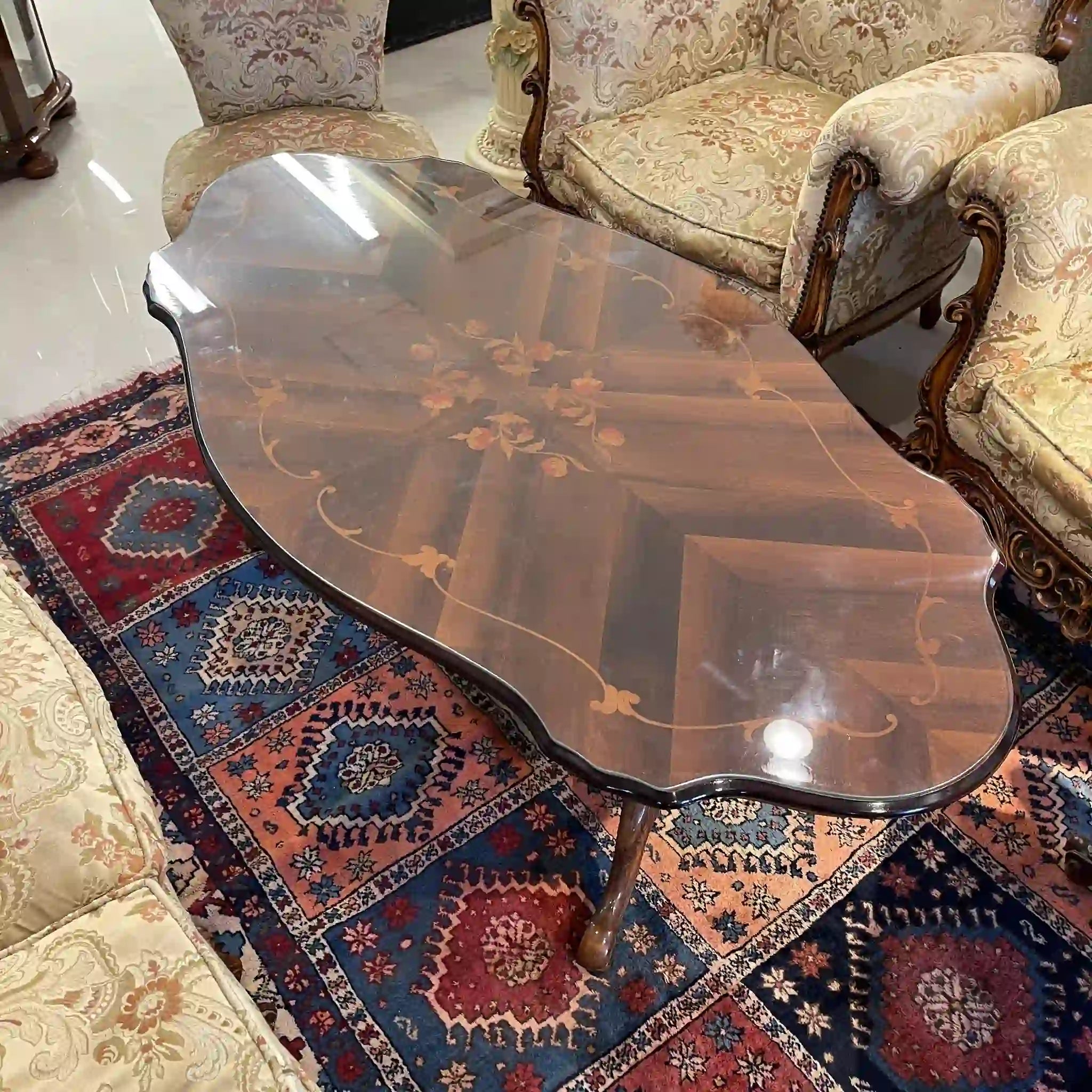 [復古] 咖啡桌/鑲嵌