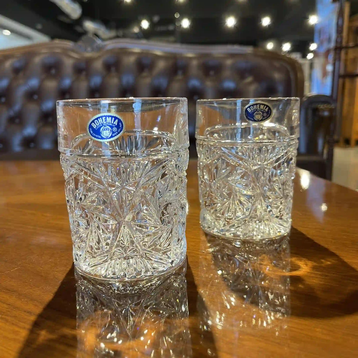 BOHEMIA CRYSTAL / Shot Glass 2P (Rocks Glass) / 1980s-1990s
