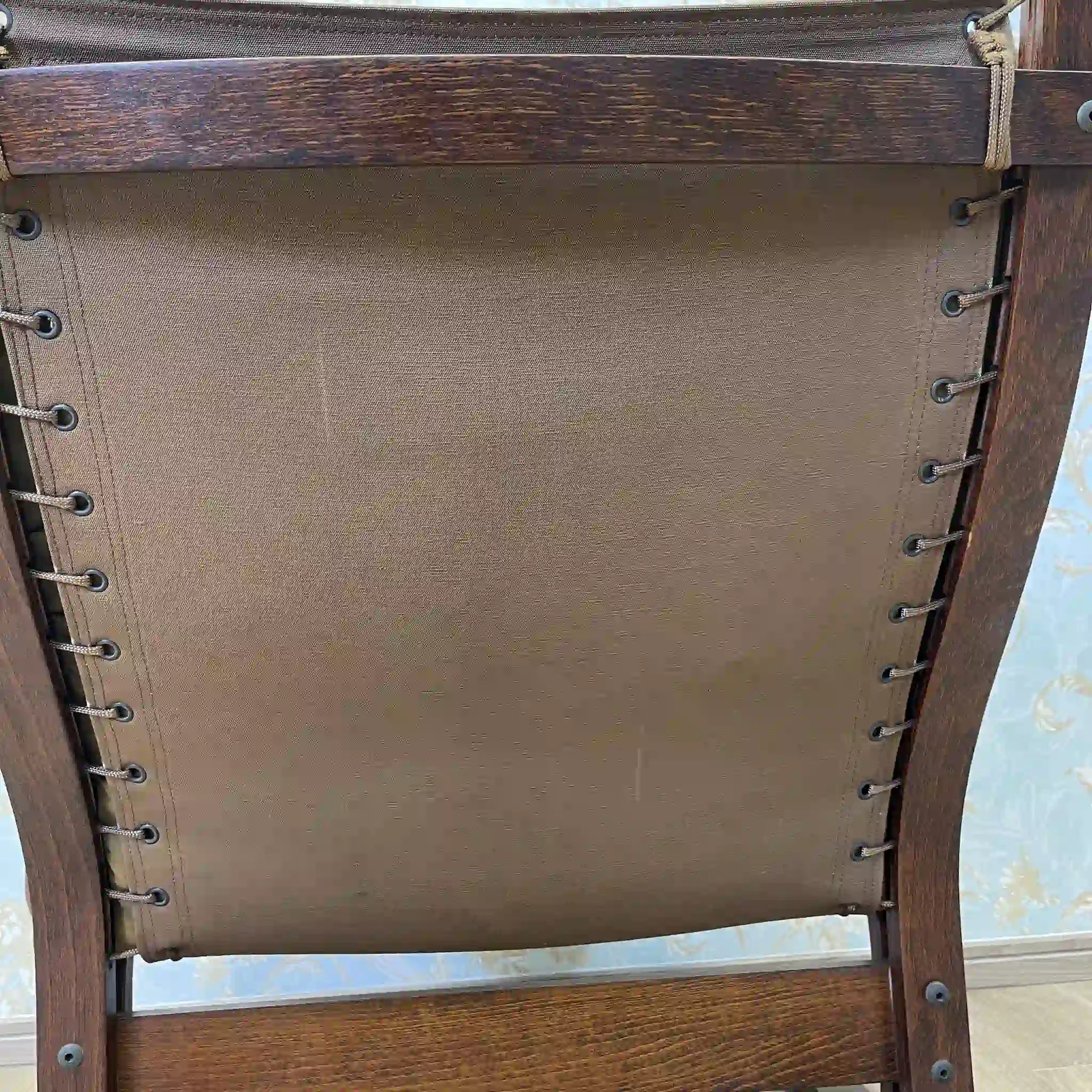 [Vintage] Lounge chair / westnofa furniture / 1960-1970s (estimated) / Genuine leather / Norway / Canvas suspension, button tufted leather