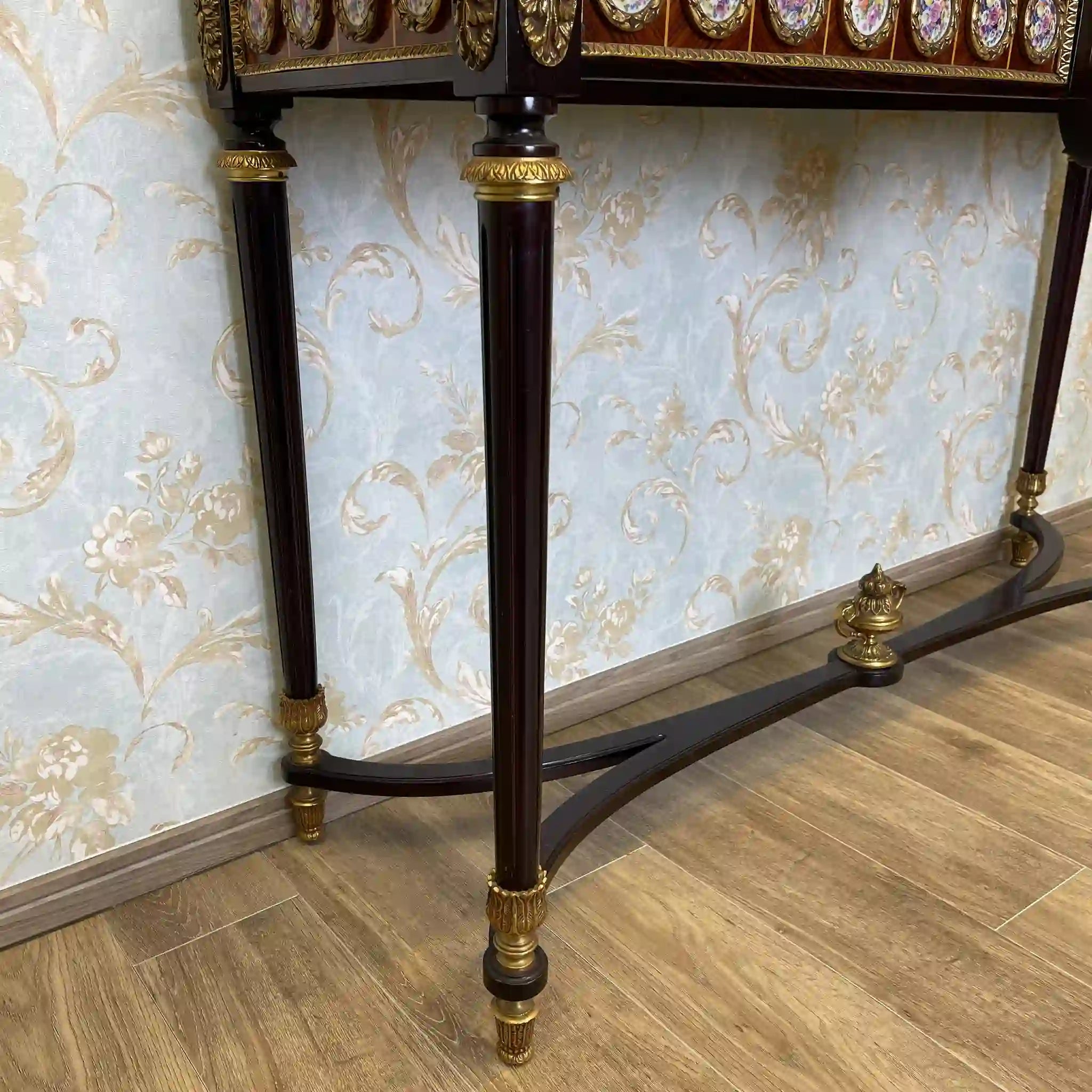 [Vintage] Console table / Mariner / Louis XVI style / 20th century / Marble / Spain / Fluted legs