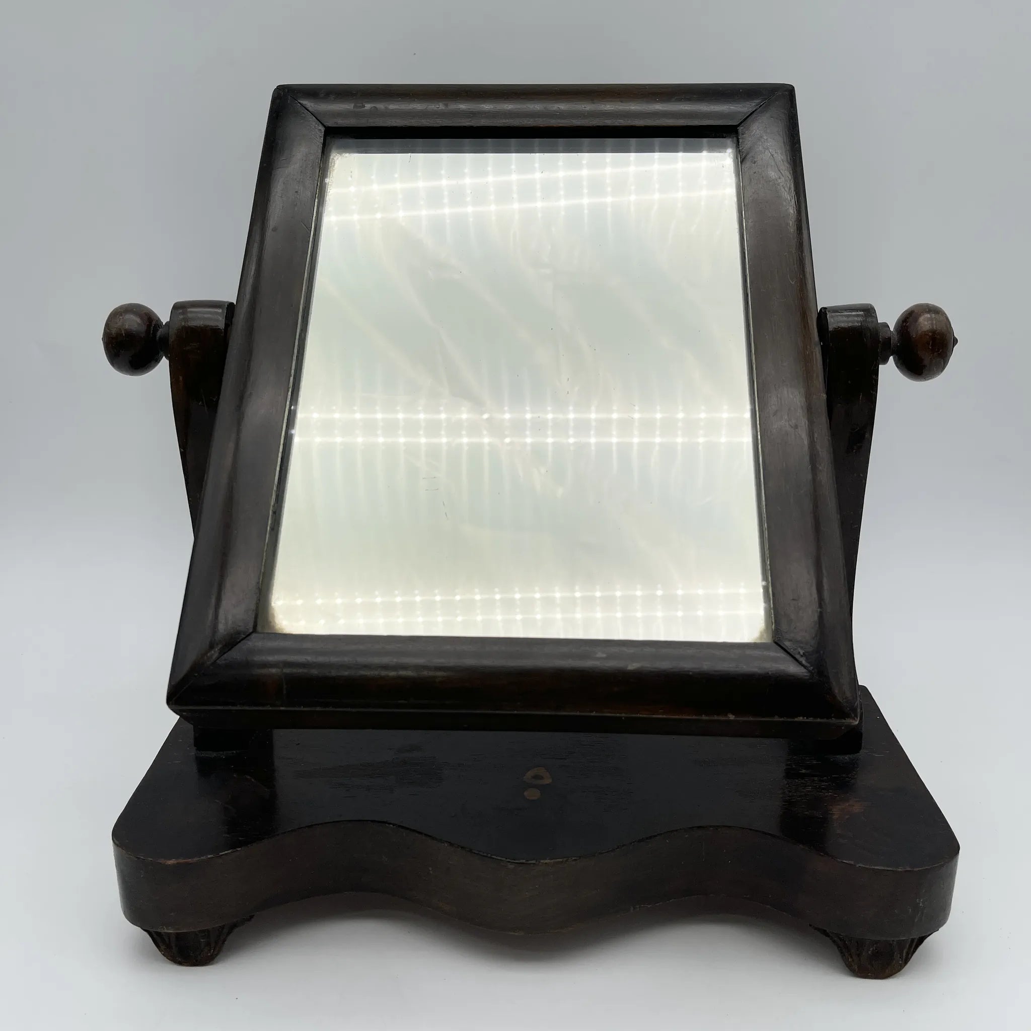 【ビンテージ】 スウィング・ドレッシングミラー / Stockwell & Oxford（ストックウェル ＆ オックスフォード） / エドワーディアン様式 / 1900年代前後（推定） / ビーチ材（推定） / イギリス / サーペンタイン曲線