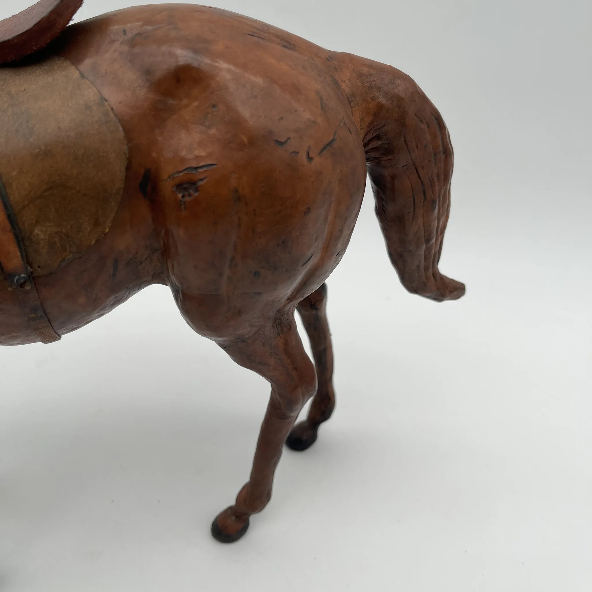 [Vintage] Object / "Horse" / 1970s (estimated) / Genuine leather / Europe / Hand stitched