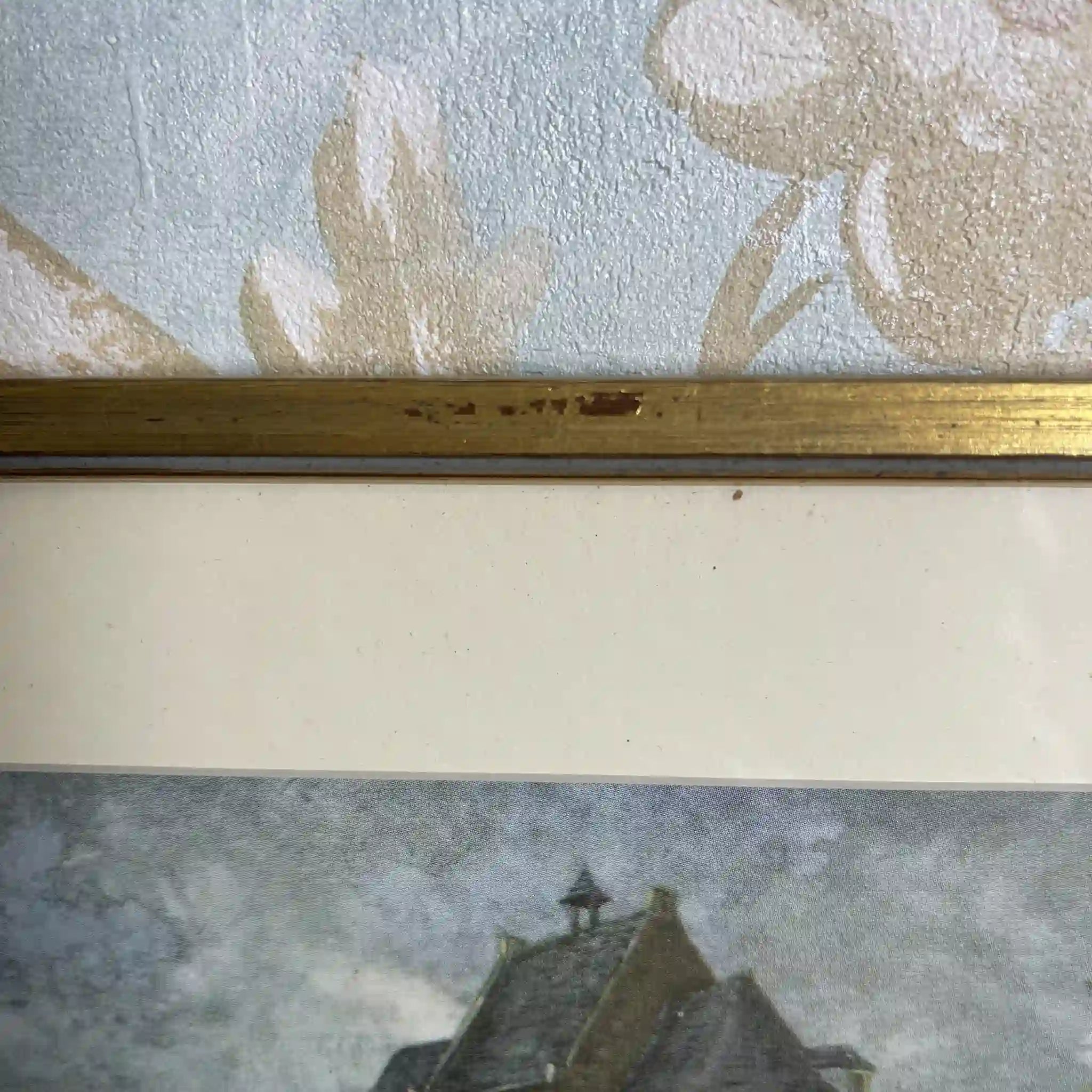 【复古】复制画/ w.l. BRUCKMAN /“Bruges / Porte Marechale”（布鲁日的马歇尔门）/ 20世纪初（推测）/纸/英国/ 爱德华迪恩框架