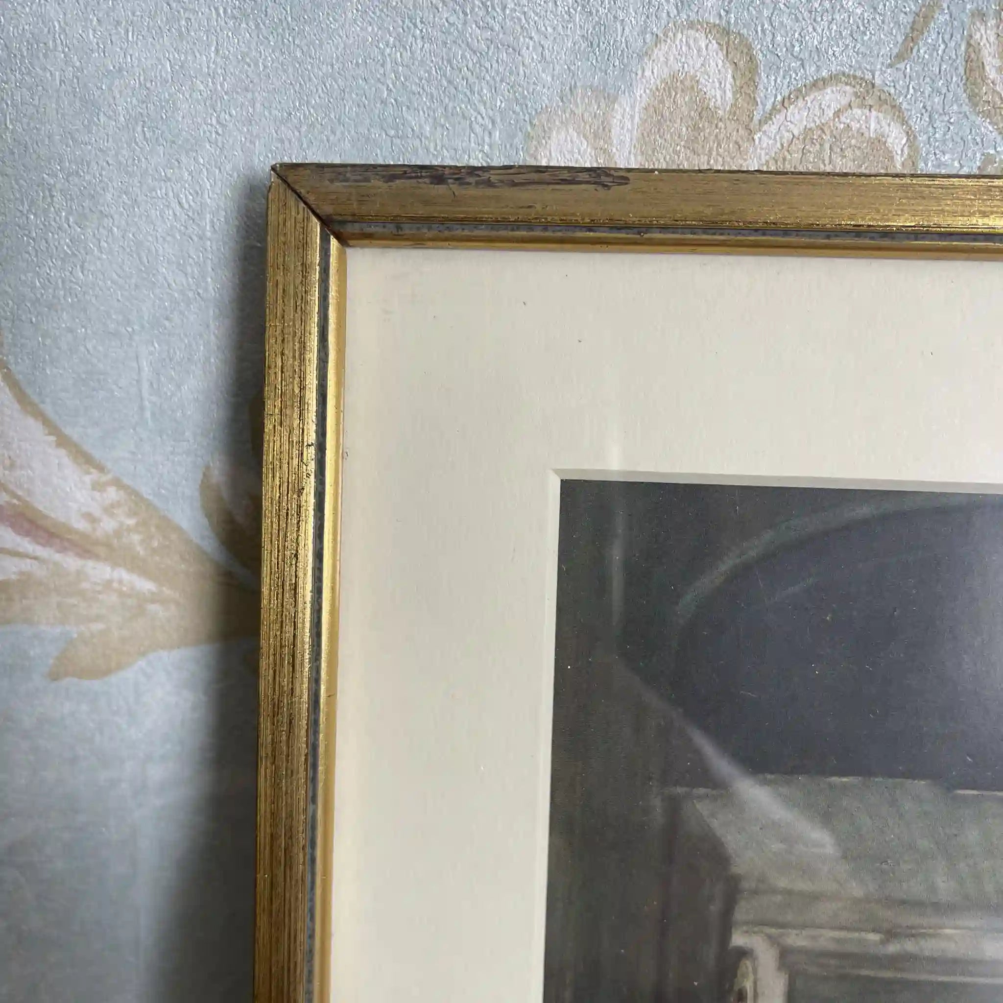 【复古】复制品/ w.l. BRUCKMAN /“Bruges / Entrance to Beguinage”/ 20世纪初（推测）/纸/英国/ 爱德华迪恩框架