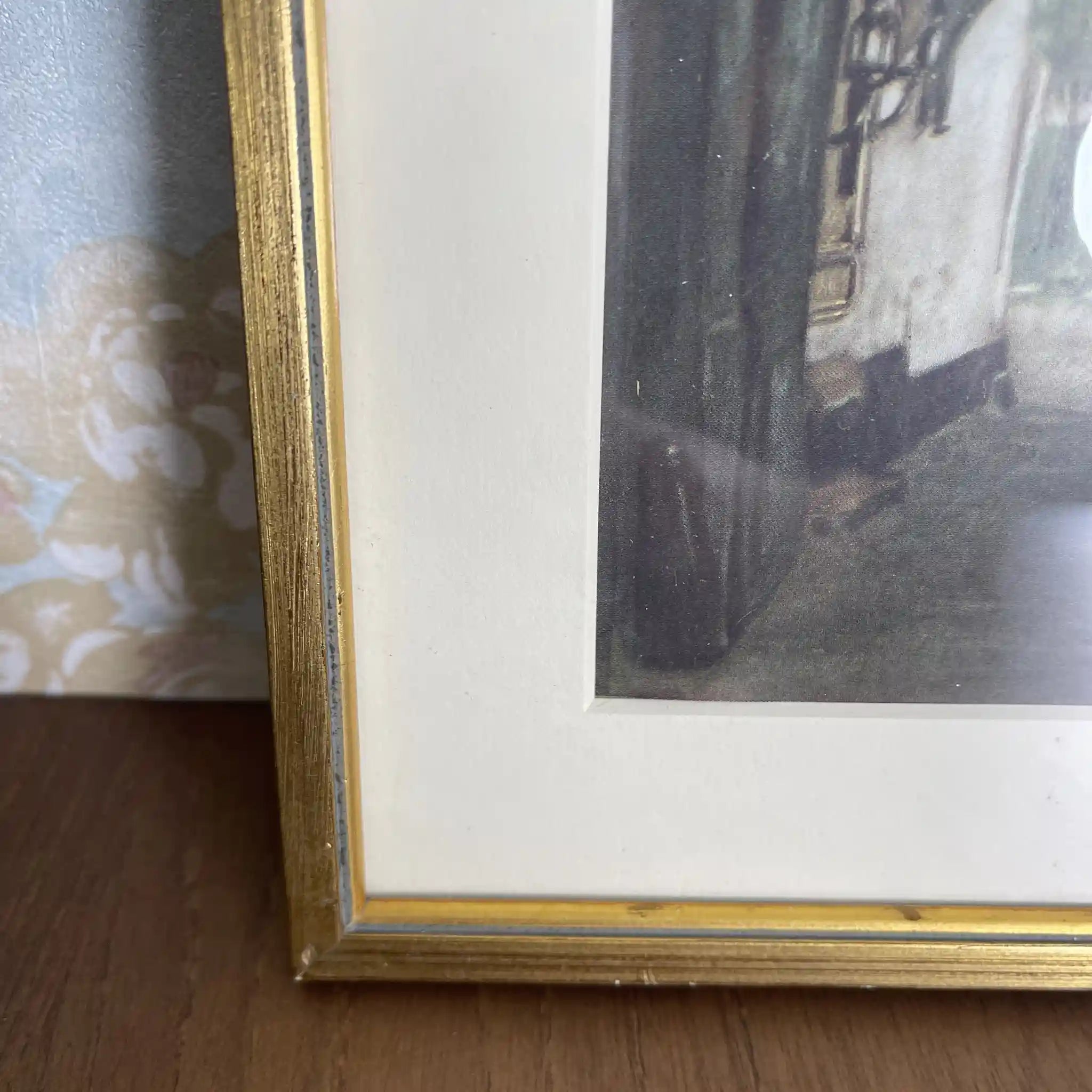 【复古】复制品/ w.l. BRUCKMAN /“Bruges / Entrance to Beguinage”/ 20世纪初（推测）/纸/英国/ 爱德华迪恩框架