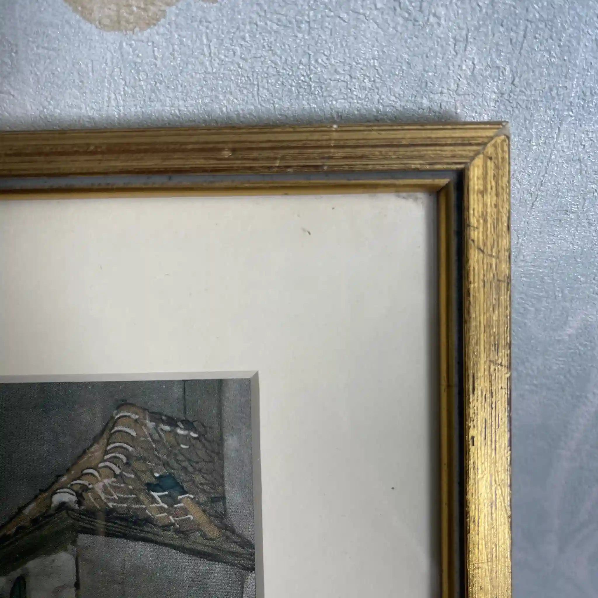 【复古】复制品/ w.l. BRUCKMAN /“Oudenaarde”（奥德纳德市政厅）/ 20世纪初（估计）/纸/英国/爱德华框架
