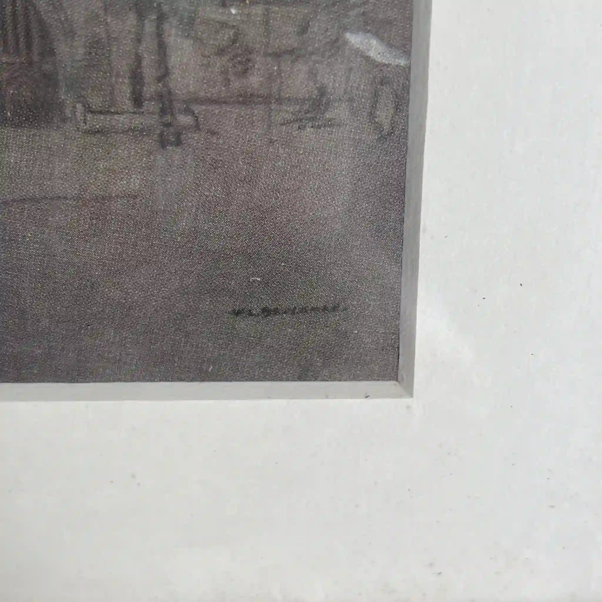 【复古】复制画/ w.l. BRUCKMAN /“Courtrai / The Market Place”/ 20世纪初（推测）/纸/英国/爱德华框架