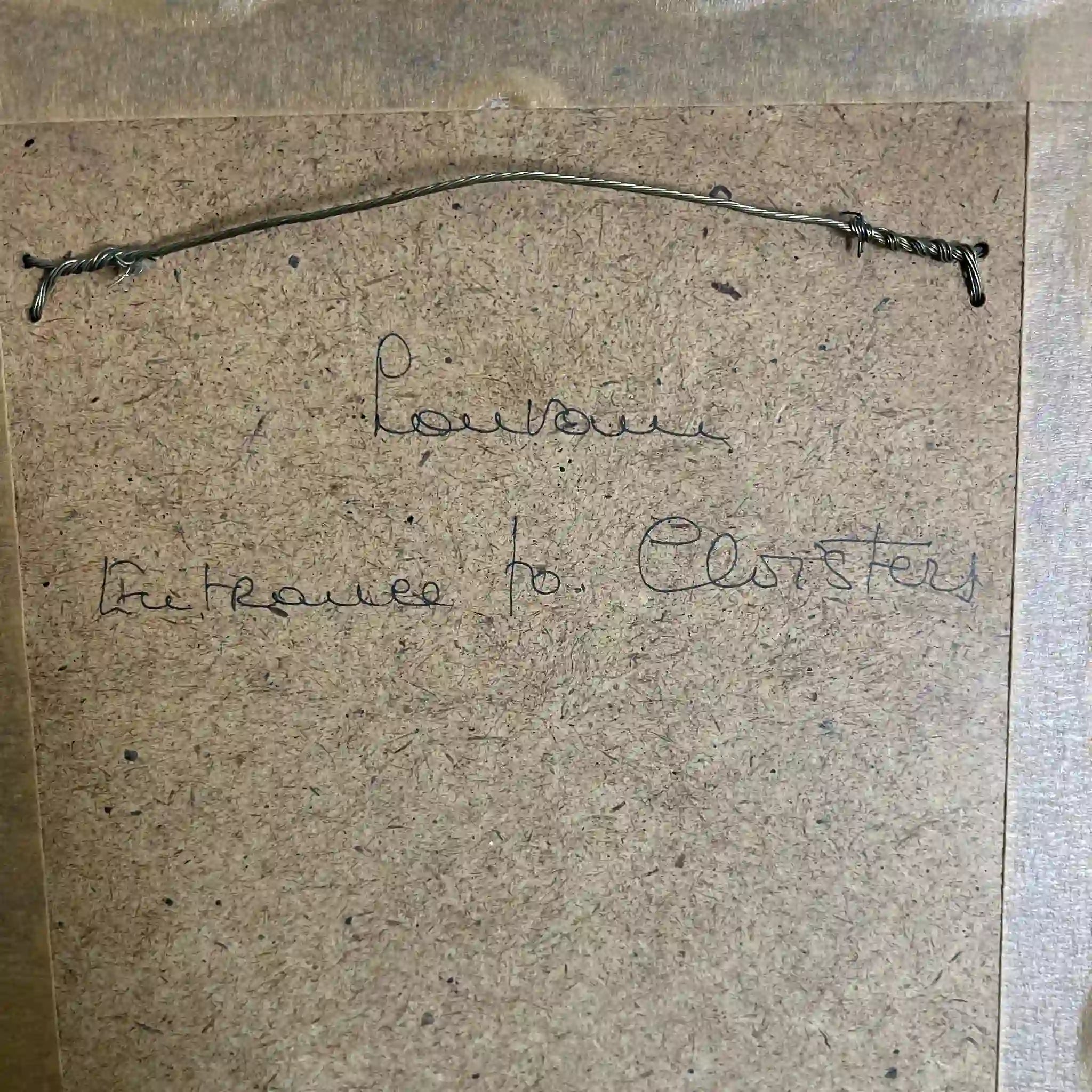 【复古】复制品/ w.l. BRUCKMAN /《Louvain / Entrance to Cloisters》/ 20世纪初（推测）/纸/英国/ 爱德华迪恩框架