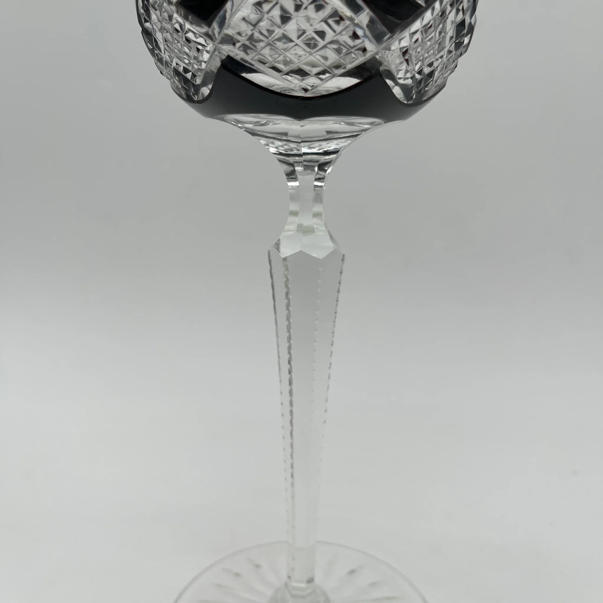 【ビンテージ】 ワイングラス / 20世紀 / クリスタルガラス / ヨーロッパ / カットガラス, 被せガラス