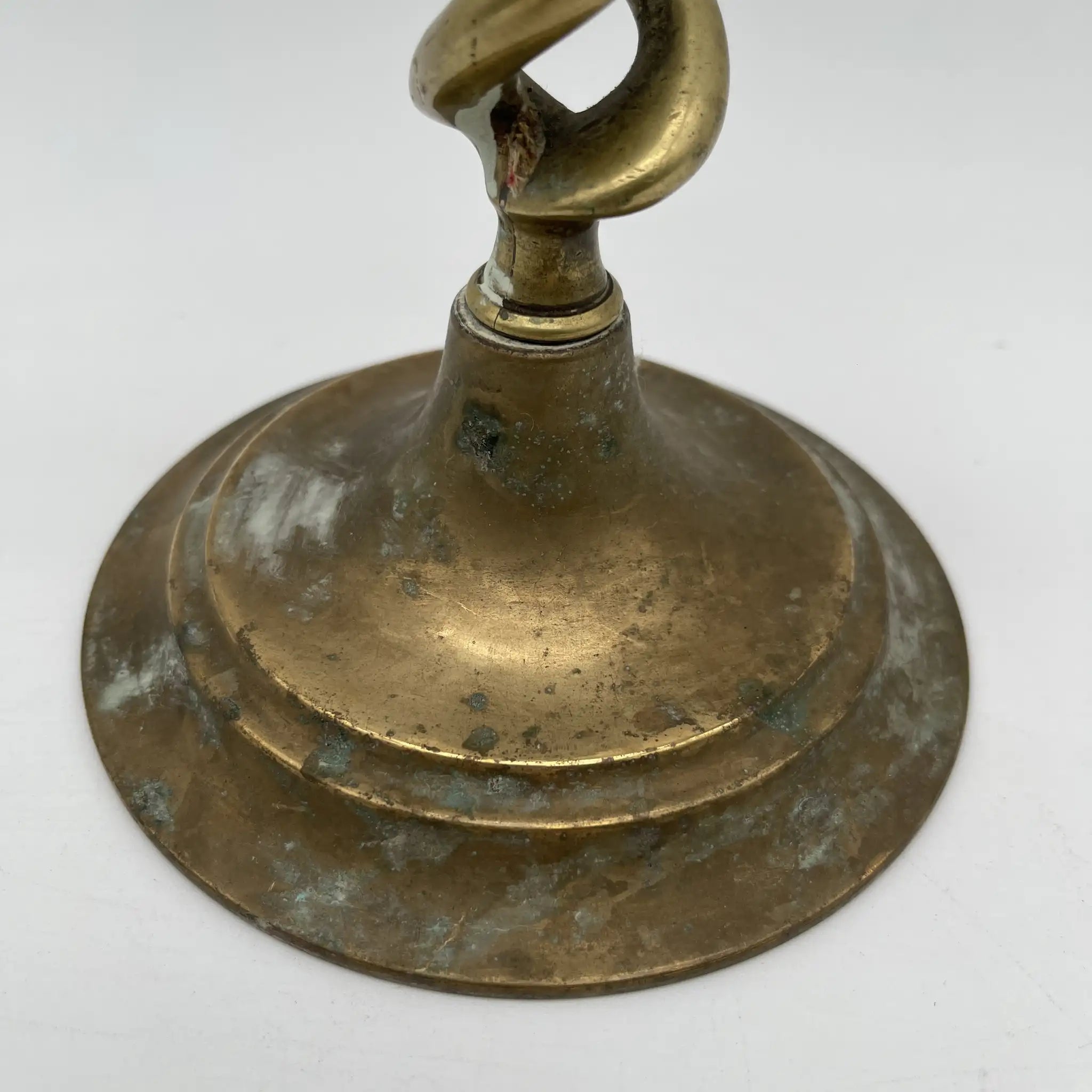 [Antique] Candle stand (candelabra) / Jacobean style / Estimated late 19th century / Brass / England / Barley Sugar Twist