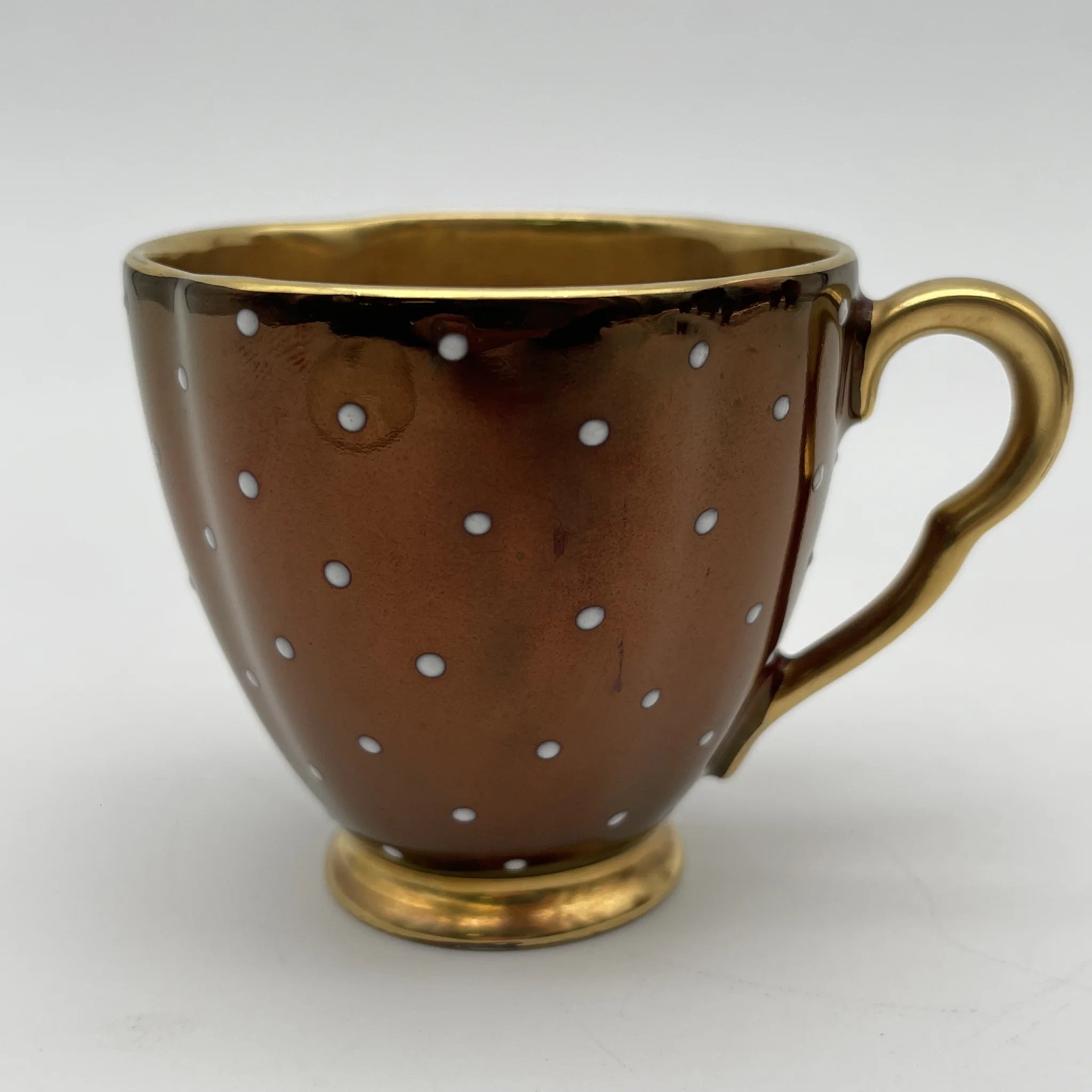 【复古】茶壶2p +杯&碟子5p +碟子1p套/ Carlton Ware（卡尔顿Ware） / Rouge Royale /推测1930-1950年代/陶器 /英国/金彩，装饰艺术