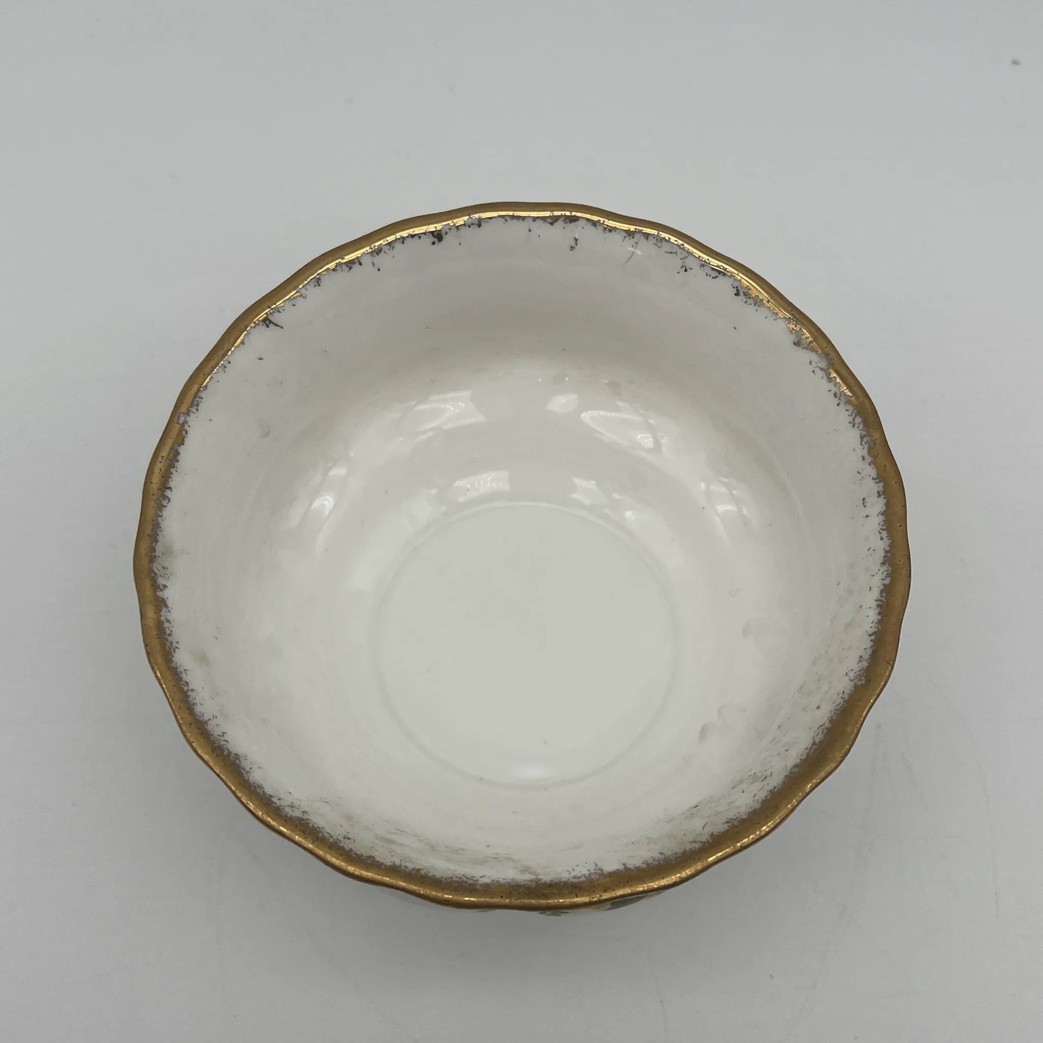 【复古】糖碗/ Royal Albert / Old Country Roses / 1962-1973年/ Bone China /英国/ 蒙特罗斯形状，植物艺术，金彩