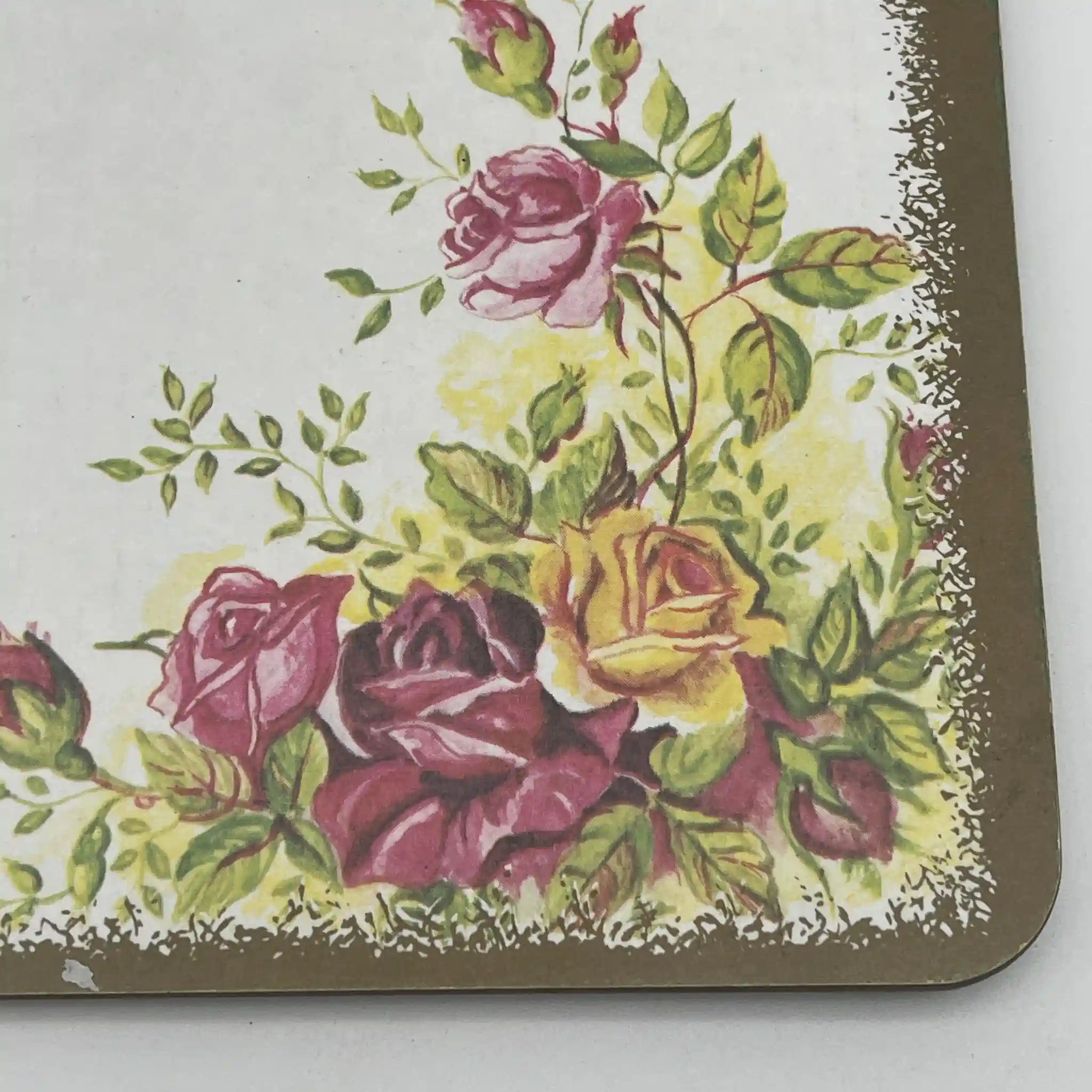 【复古】兰丁垫/ Royal Albert / Old Country Roses / 1970-1980年代/三聚氰胺/英国/英国花园， 植物学艺术
