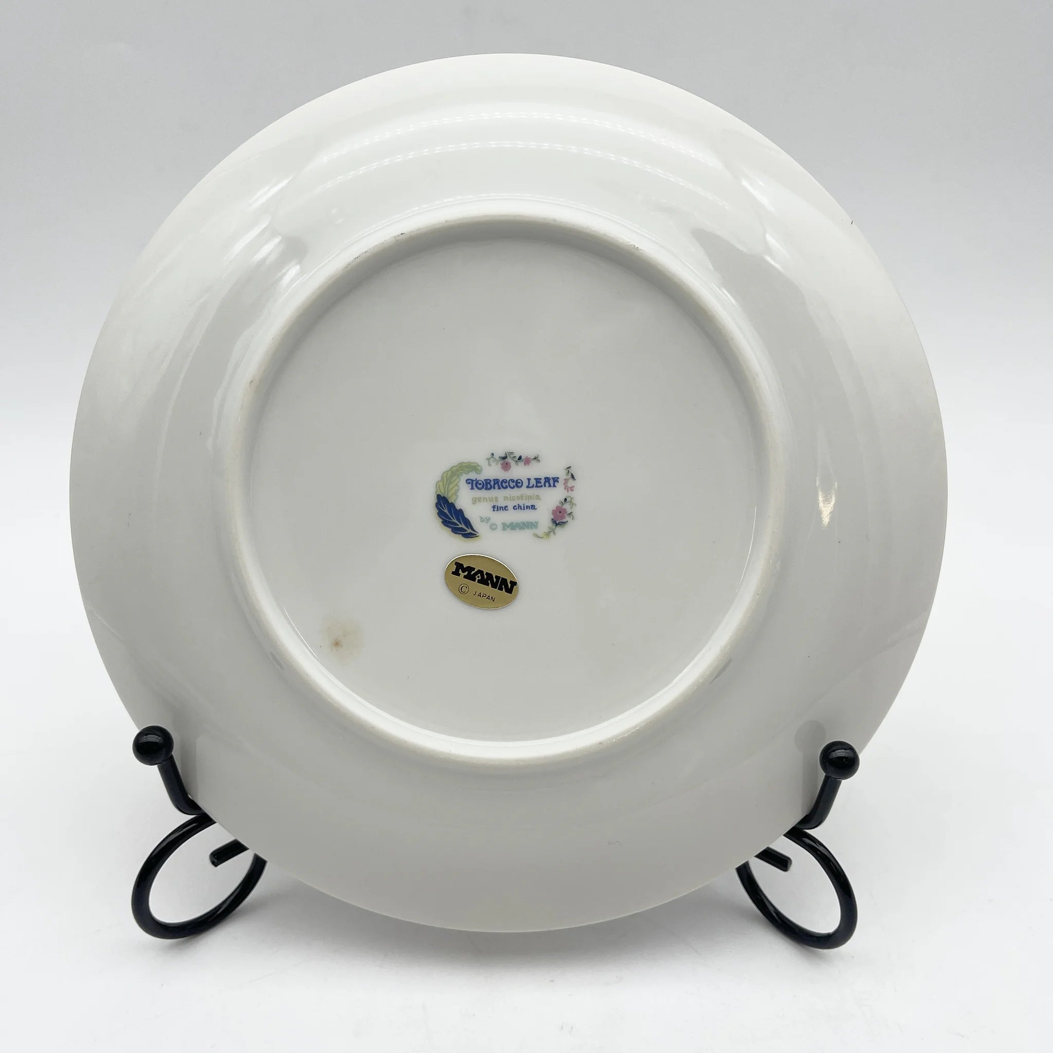 [Vintage] Dessert plate (medium plate) 4P / Seymour Mann / Tobacco Leaf / 1980s / Fine China / Japan / With box
