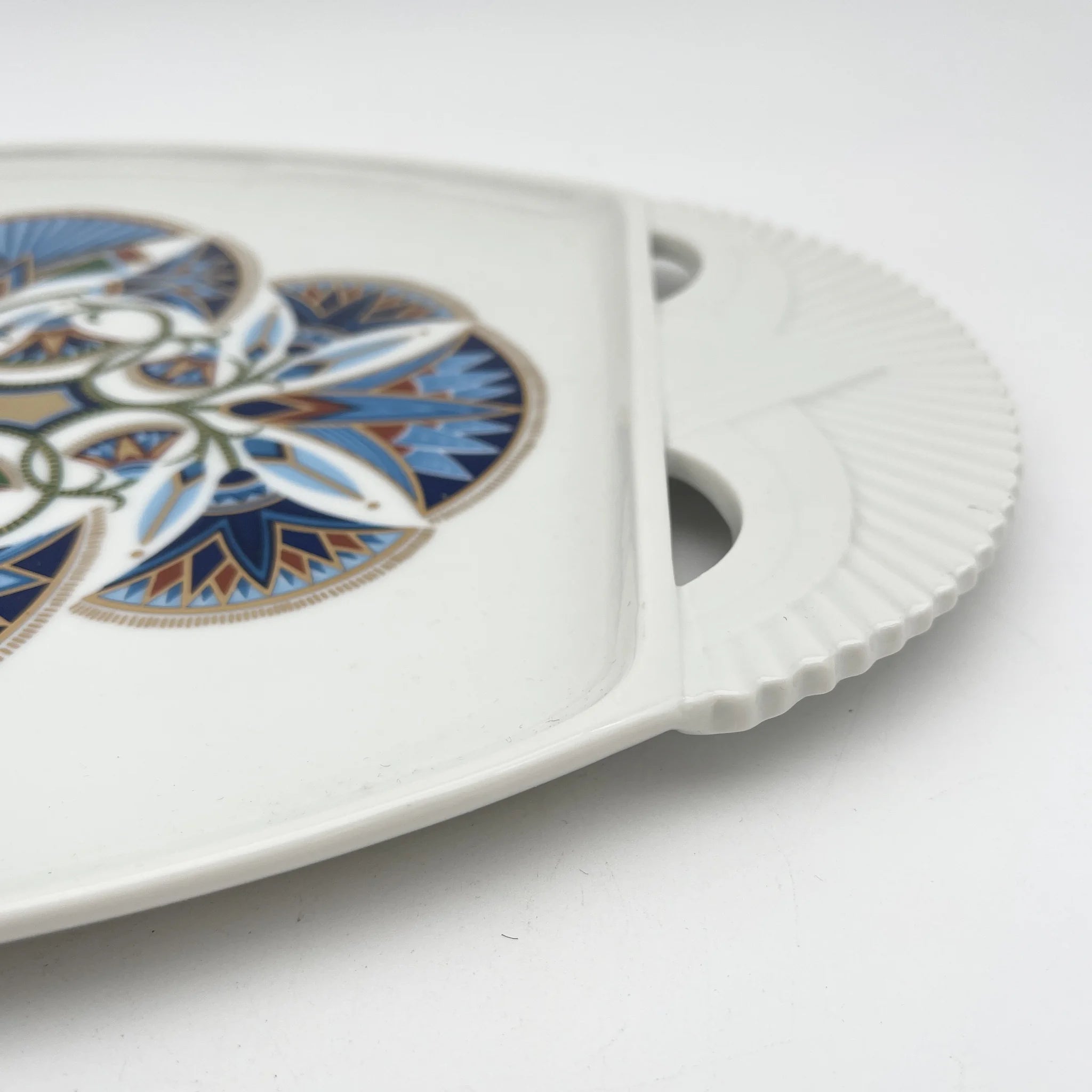 [Vintage] Oval serving plate (large plate) / Elizabeth Arden / Treasures of the Pharaohs / 1980s / Ceramics / Japan / Egyptian Revival