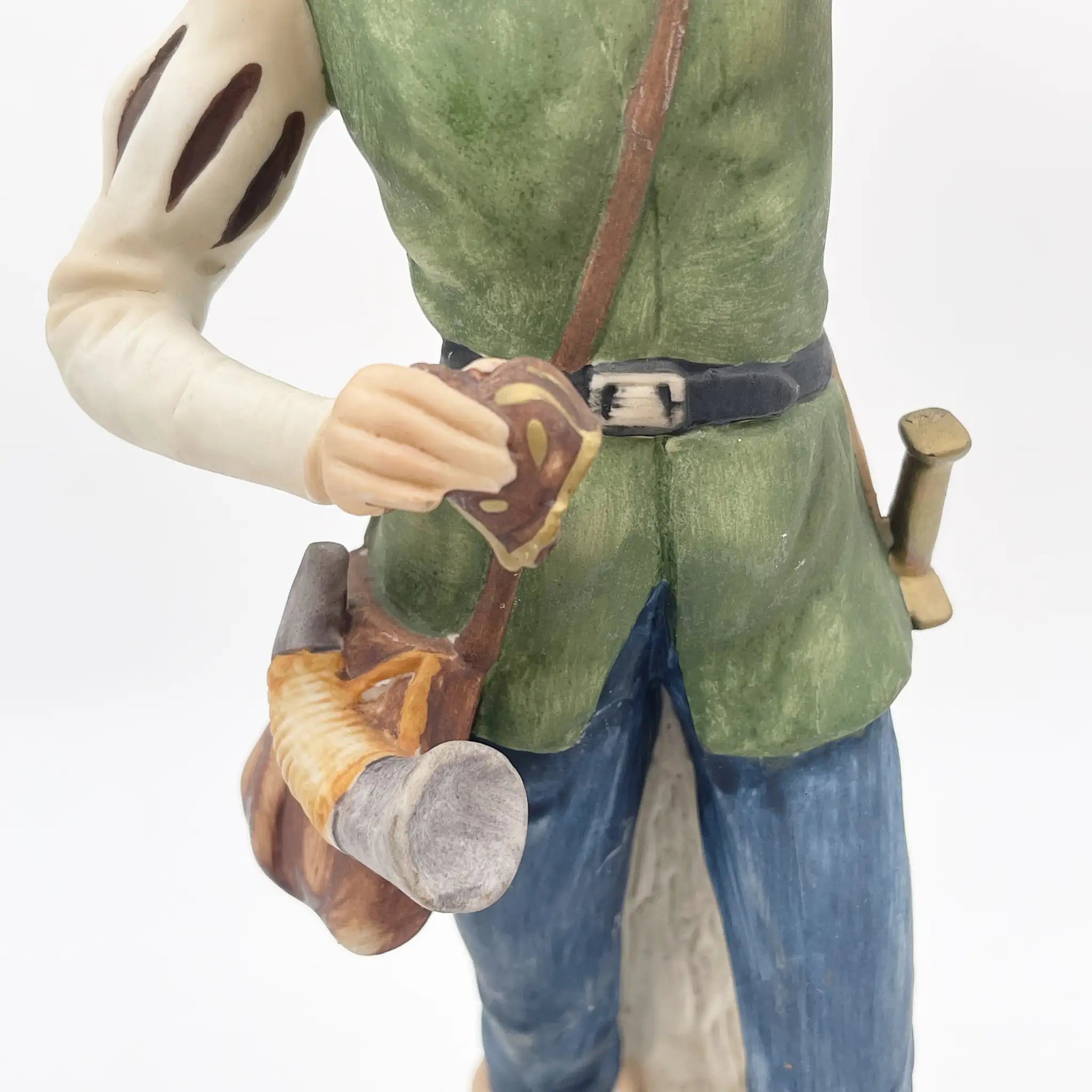 【复古】模型（陶瓷器人偶）/ Classic Gallery / 1970-1980年代（推测）/瓷器/日本/鹰匠，手工彩色