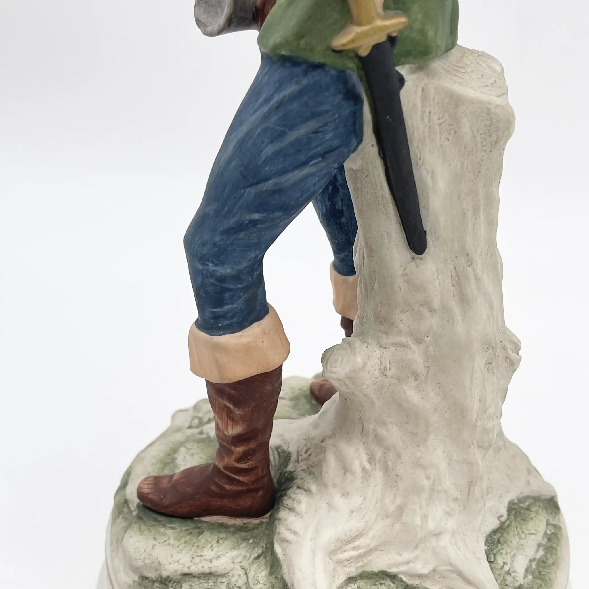 【复古】模型（陶瓷器人偶）/ Classic Gallery / 1970-1980年代（推测）/瓷器/日本/鹰匠，手工彩色