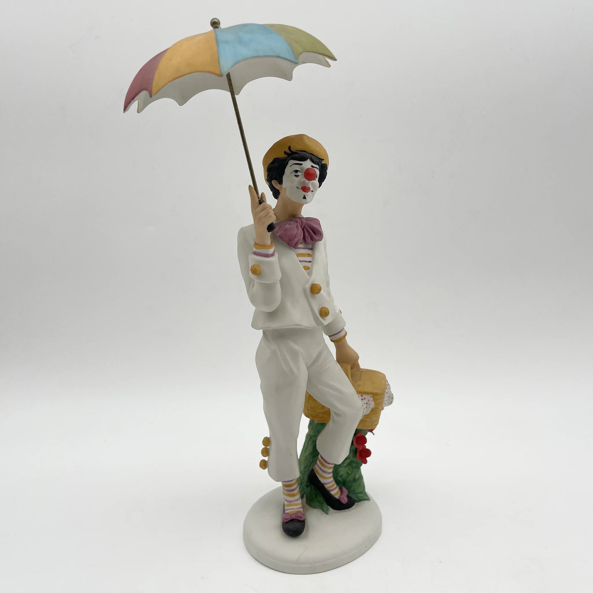 [Vintage] Figurine (Ceramic Doll) / Doulton International / Carnival of Clowns / 1980s / Porcelain / Japan / Ben Black, Limited Production