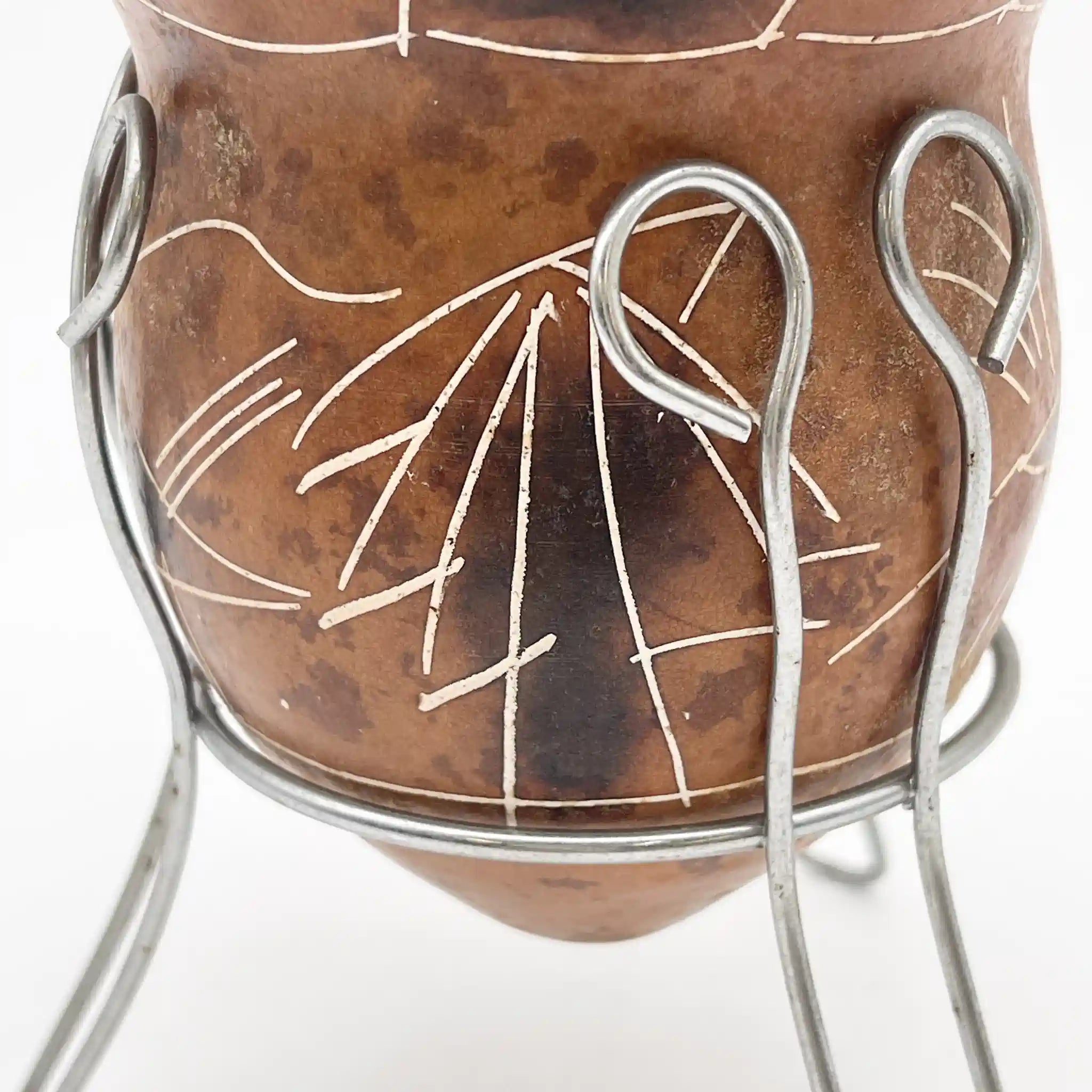 [Vintage] Yerba mate tea cup / Pottery / South America
