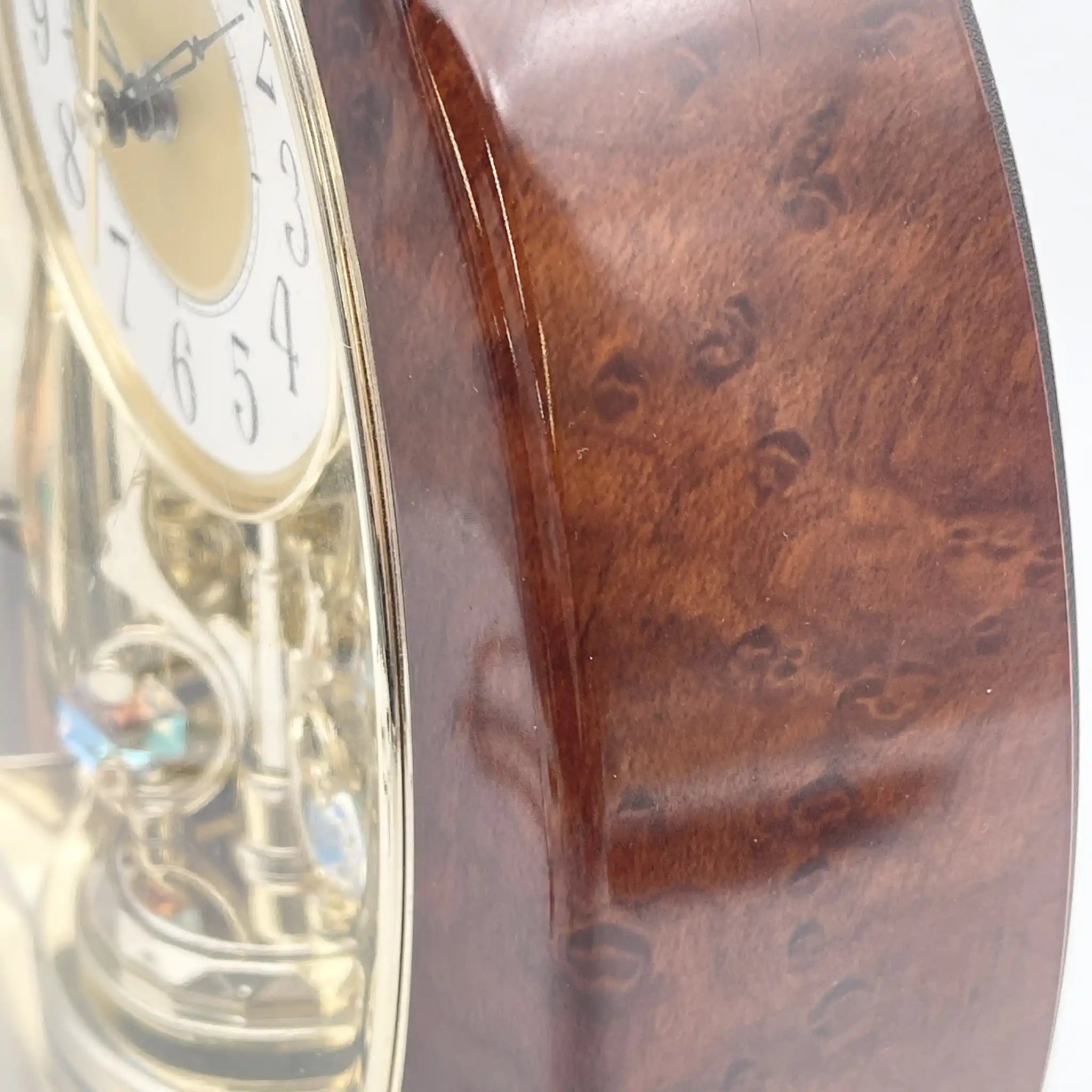 SEIKO (セイコー) / 置き時計 / BZ323B / 2000-2010年代 / プラスチック / 日本 / 回転飾り付, 木目調仕上げ / [リユース]