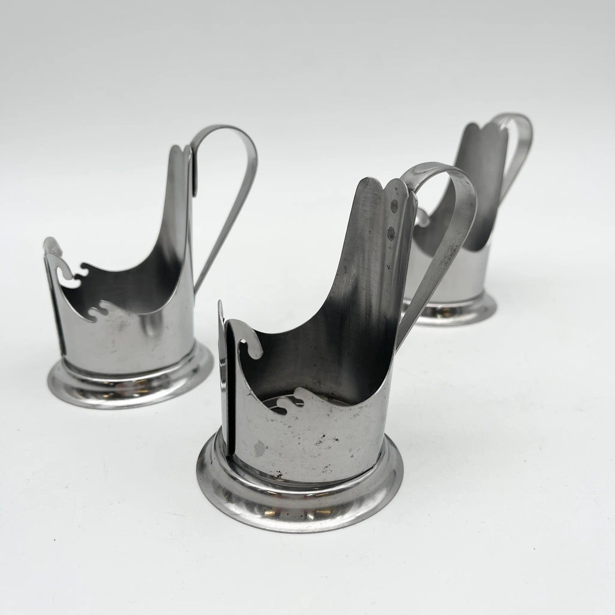 [Vintage] Bar tools/cocktail supplies 9P set / LUCKY WOOD / 1970-1990s (estimated) / Stainless steel / Japan / Tsubame-Sanjo