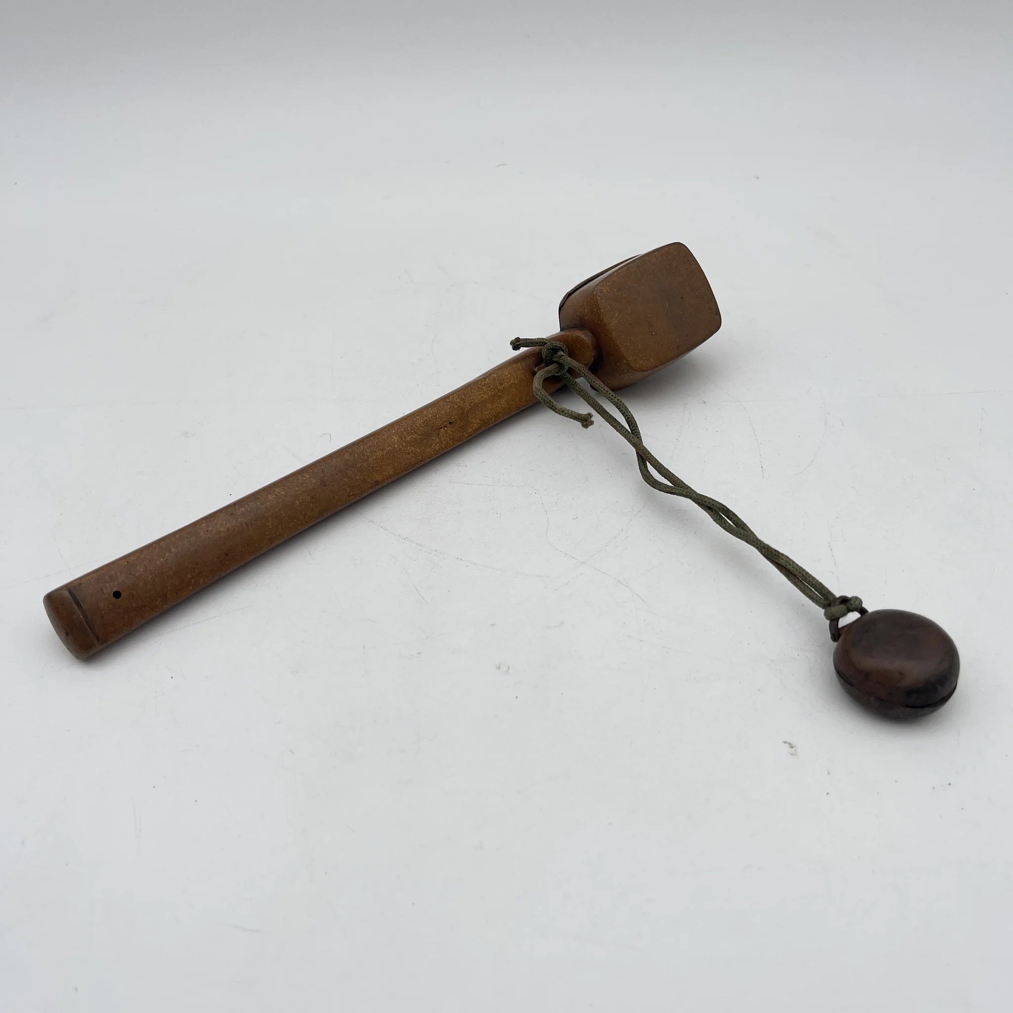 【骨董品】 矢立 (携帯筆記用具) / 江戸末期-明治 (推定) / 銅 / 日本 / 筆入れ, 墨壺