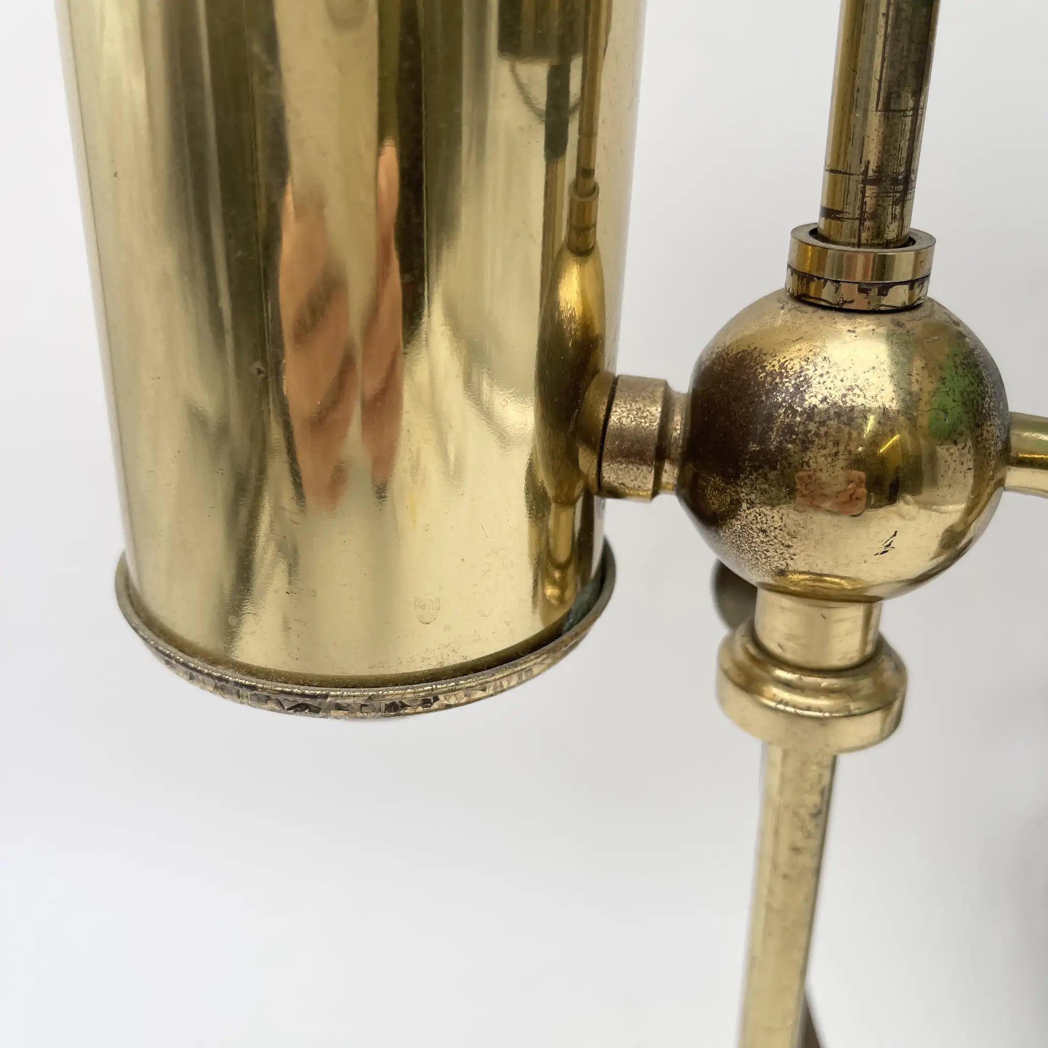 [Vintage] Table lamp / mid-20th century (estimated) / Brass / England / Student lamp