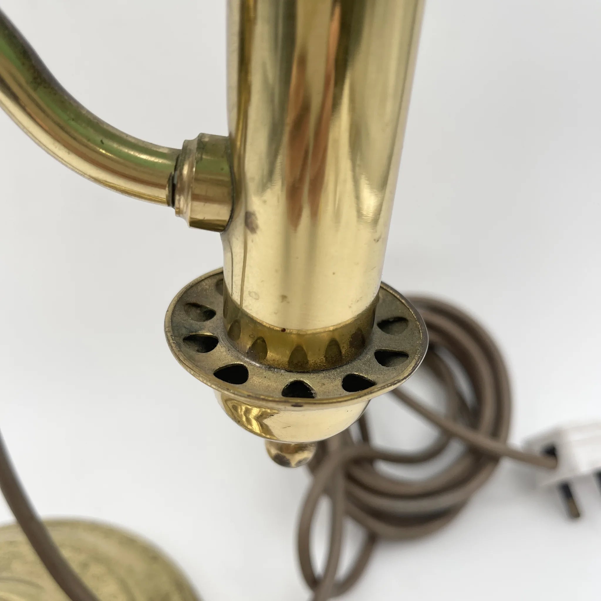 [Vintage] Table lamp / mid-20th century (estimated) / Brass / England / Student lamp