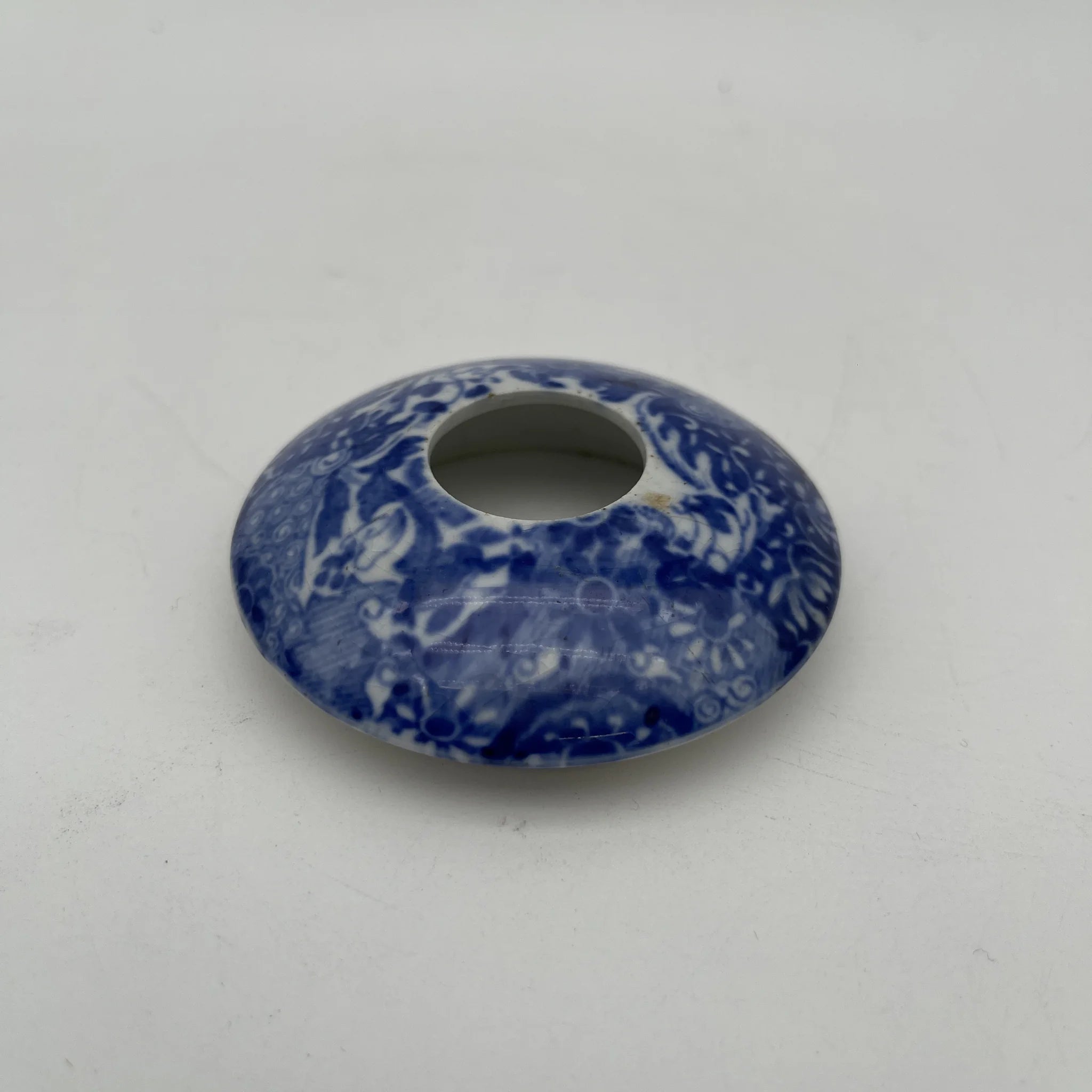 【アンティーク】 シュガーボウル (シュガーポット) / Spode (スポード) / Blue Italian / 1890-1920年代 / 陶器 / イギリス / ブルー＆ホワイト, 銅版転写, 古代ローマ遺跡