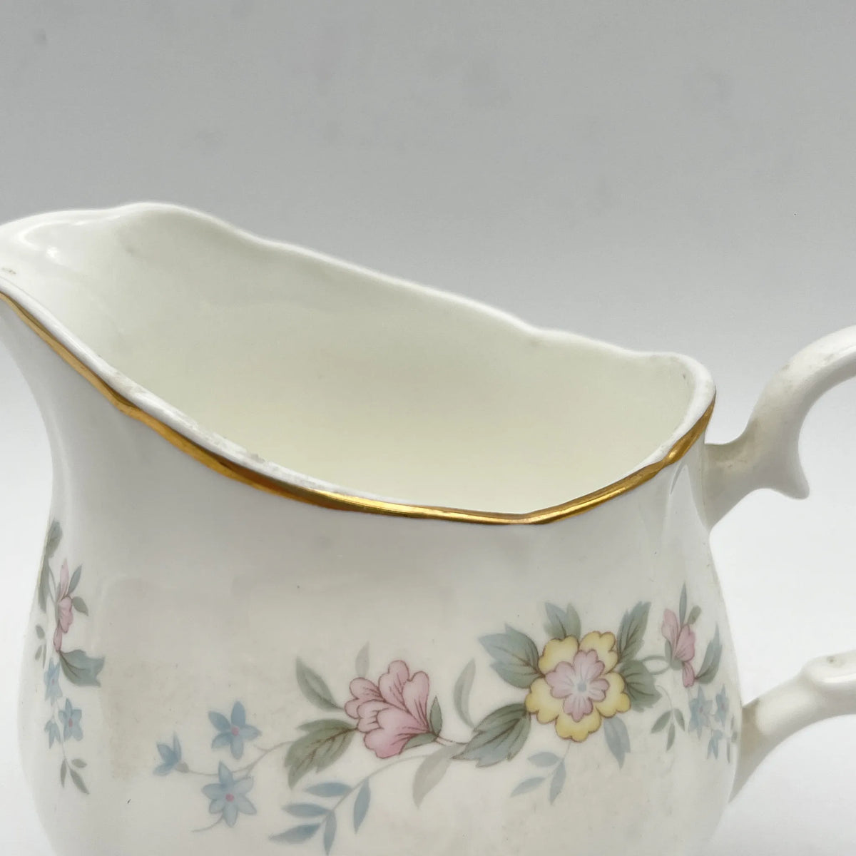 Mayfair /牛奶瓶/ 1950-1980年代/ Fine Bone China /英国/小花图案，柔和色调， 金彩，西式餐具，下午茶/[复古]