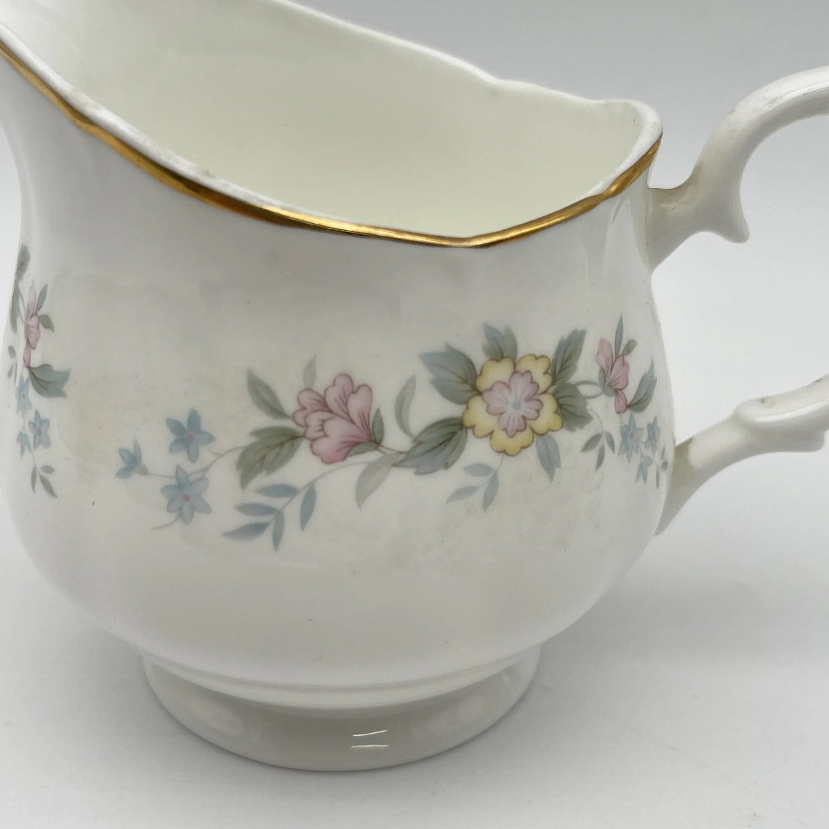 Mayfair /牛奶瓶/ 1950-1980年代/ Fine Bone China /英国/小花图案，柔和色调， 金彩，西式餐具，下午茶/[复古]