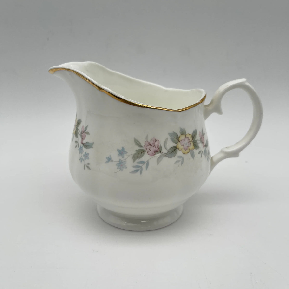 Mayfair /牛奶瓶/ 1950-1980年代/ Fine Bone China /英国/小花图案，柔和色调， 金彩，西式餐具，下午茶/[复古]