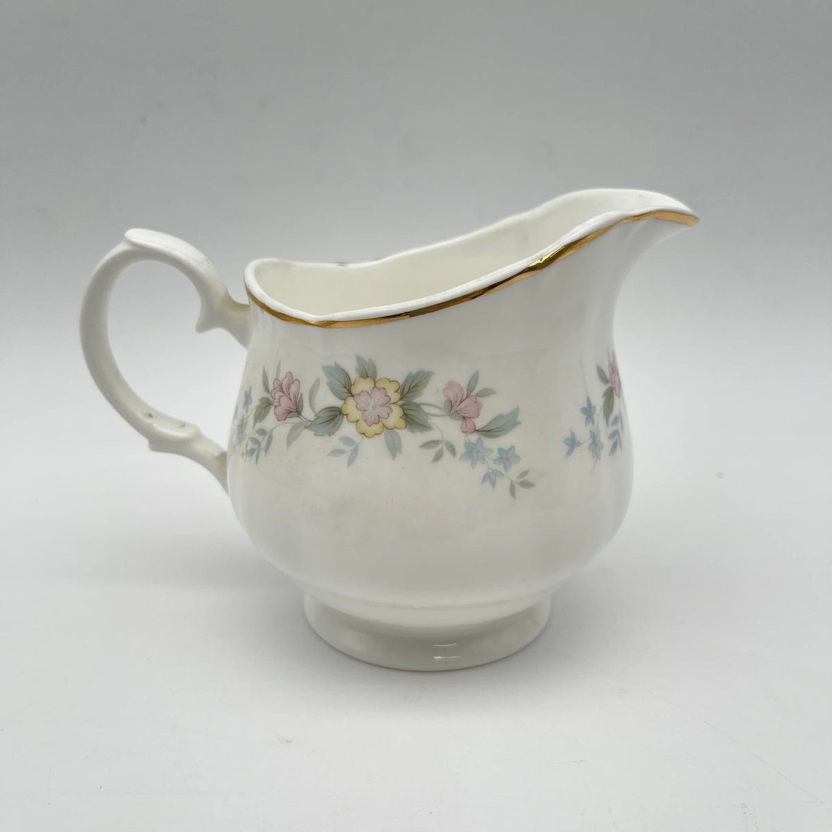 Mayfair /牛奶瓶/ 1950-1980年代/ Fine Bone China /英国/小花图案，柔和色调， 金彩，西式餐具，下午茶/[复古]