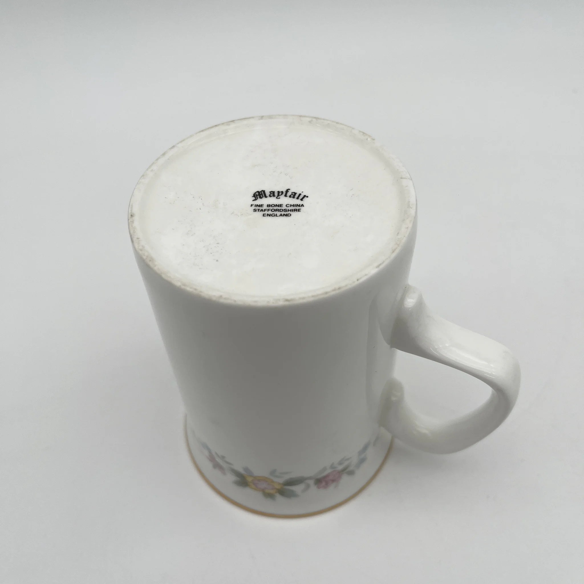 【复古】马克杯2p / Mayfair (Mayfair) / 1950-1980年代（推定）/ Fine Bone China /英国/小花图案，柔和色调，金彩